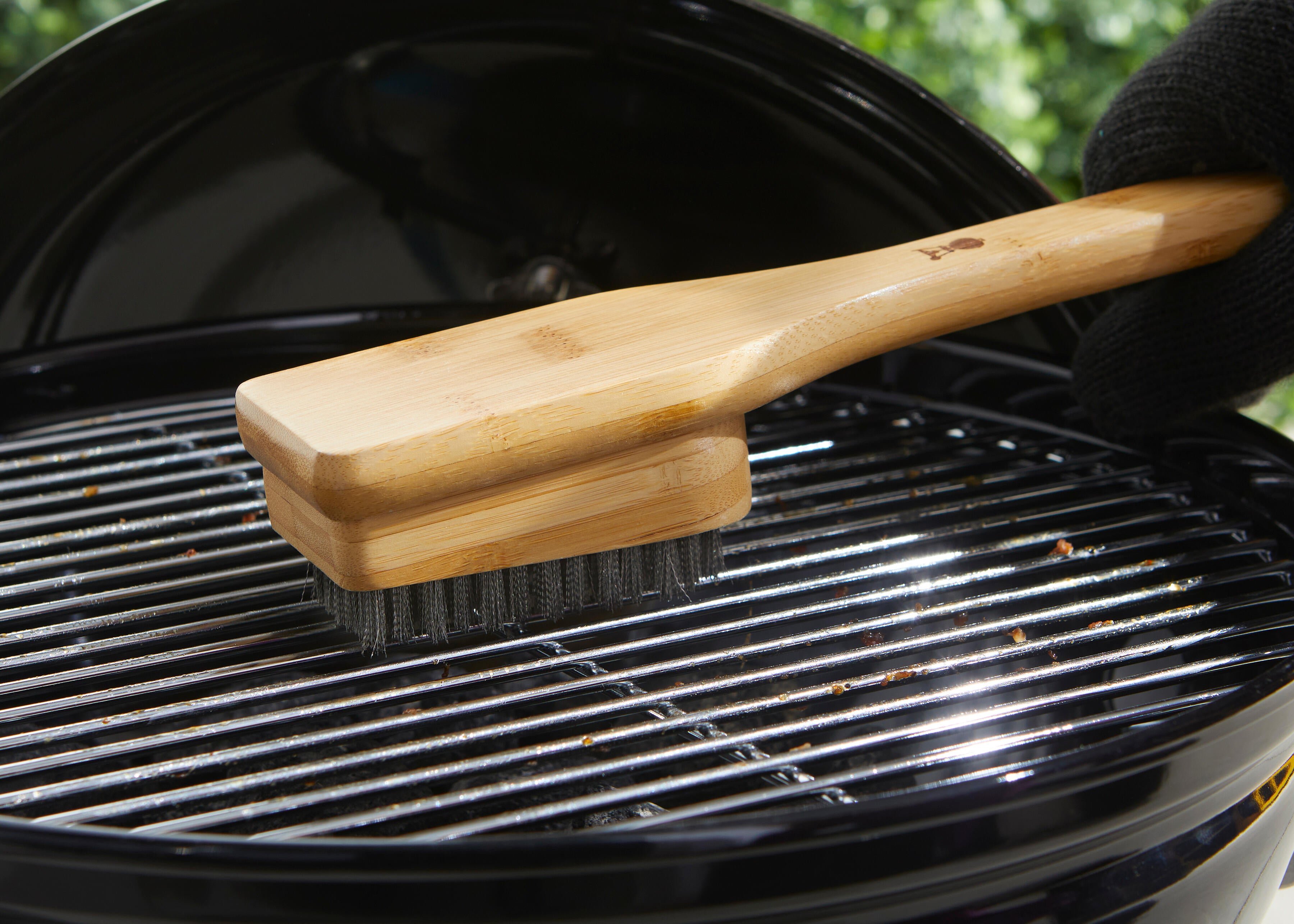 Spazzola per barbecue WEBER  piccola bamboo 30 cm - 3