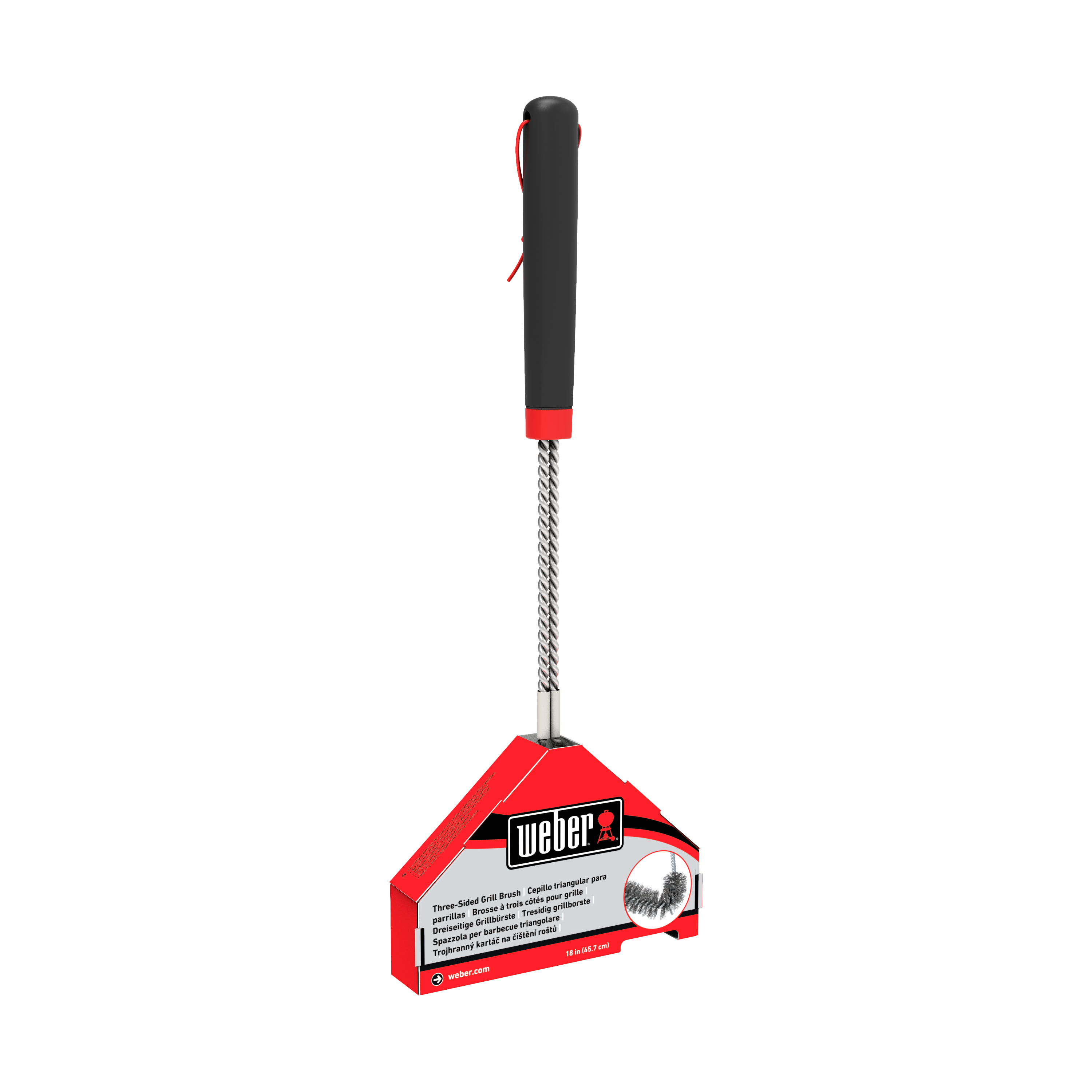 Spazzola per barbecue WEBER  SPAZZOLA GRANDE ACCIAIO 46 CM - 7