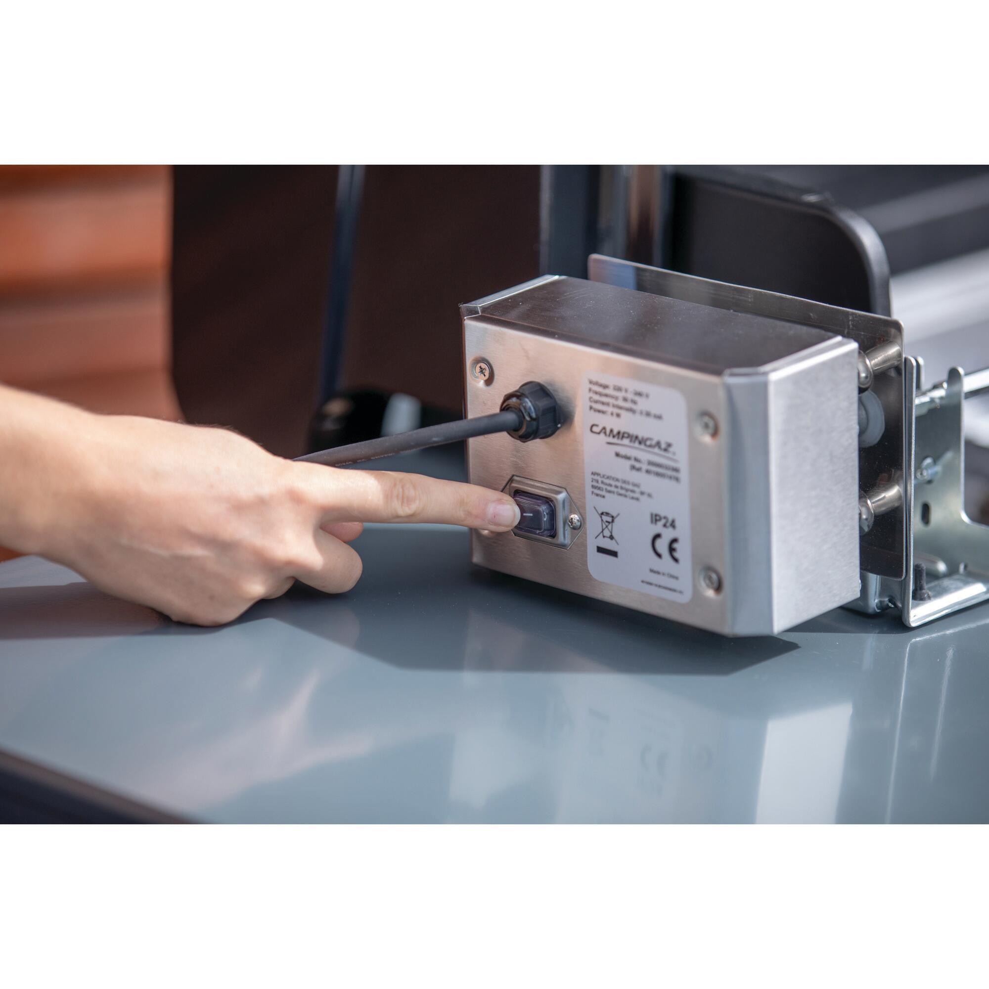 Asador eléctrico giratorio de acero campingaz