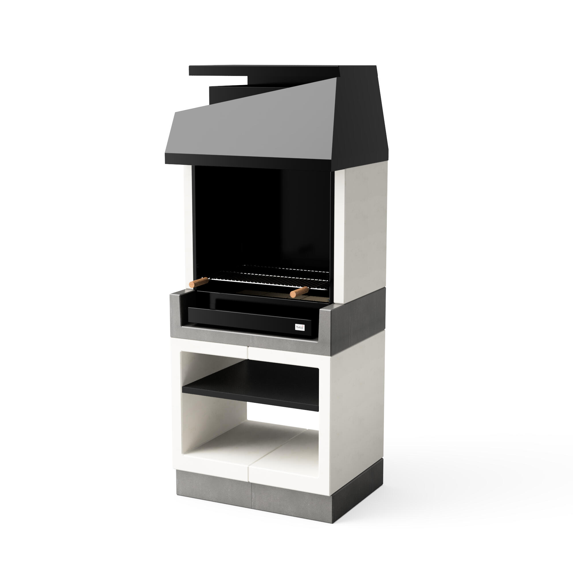 Barbacoa de obra kitaway hormigón madera y carbón kitaway recomendado para de 6 a 10 personas