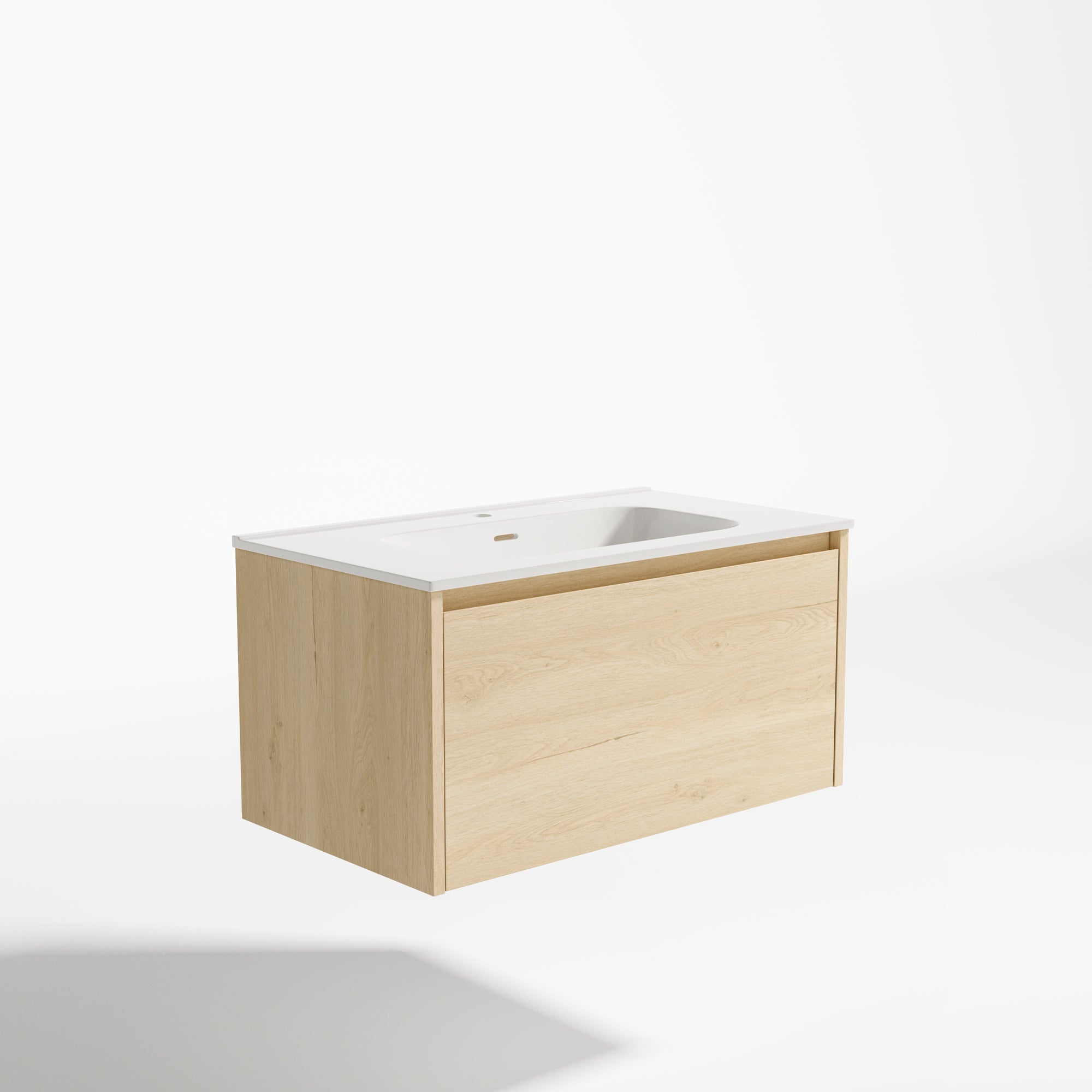 Mueble de baño moon chapa roble 80x45 cm