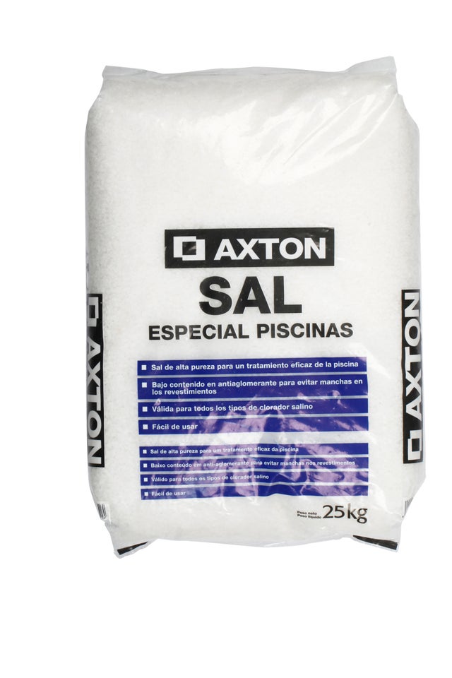 Saco de sal granulada para cloración salina AXTON 25 kg