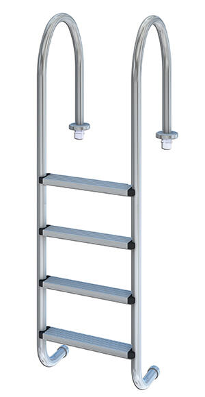 Escalera para piscina 4 peldaños qp para muro estrecho plus