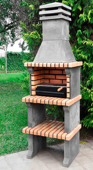 Churrasqueira tradicional com braseiro 76x58x217 cm Movelar Liz - 5
