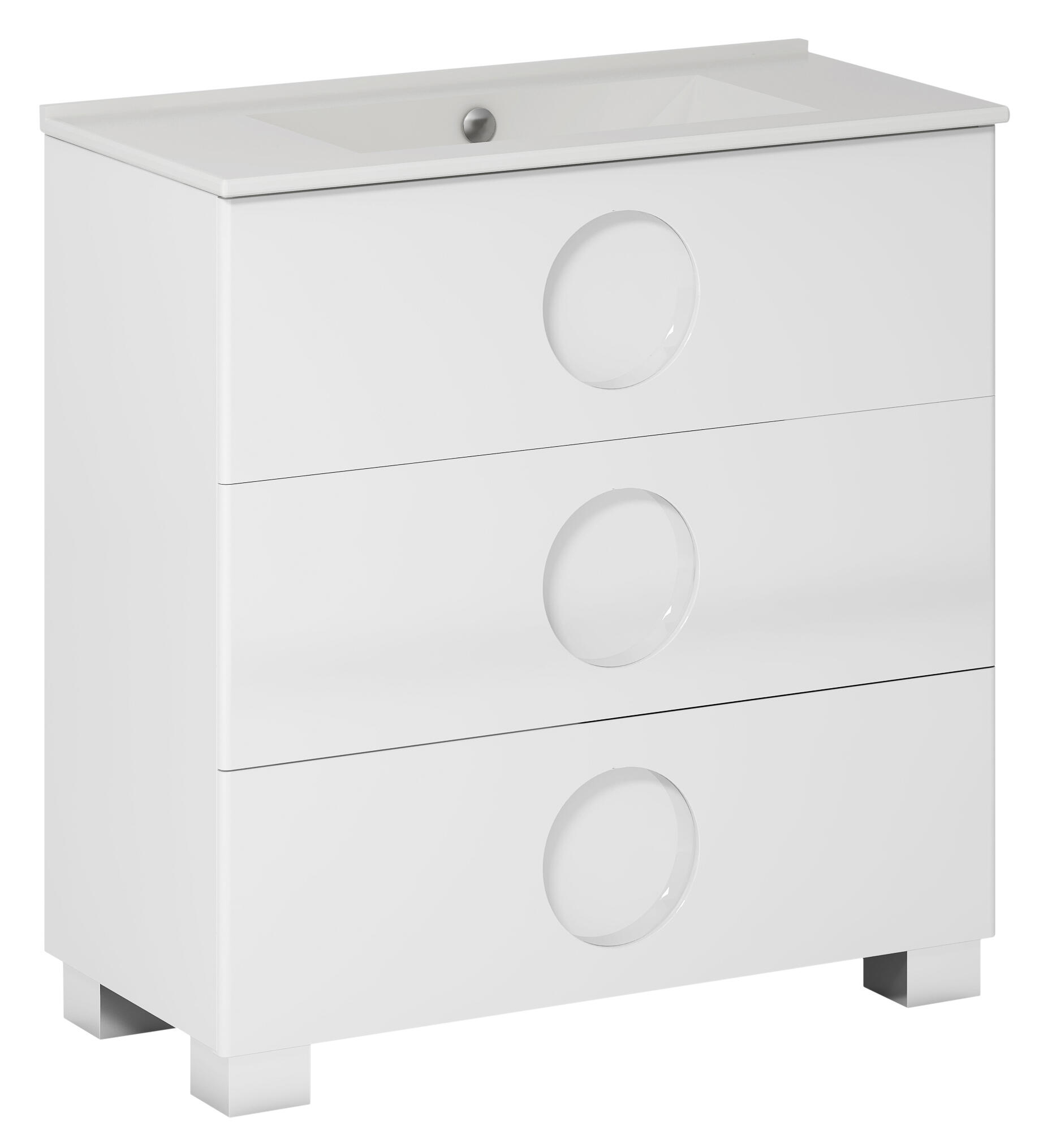 Mueble de baño sphere blanco 80x40 cm