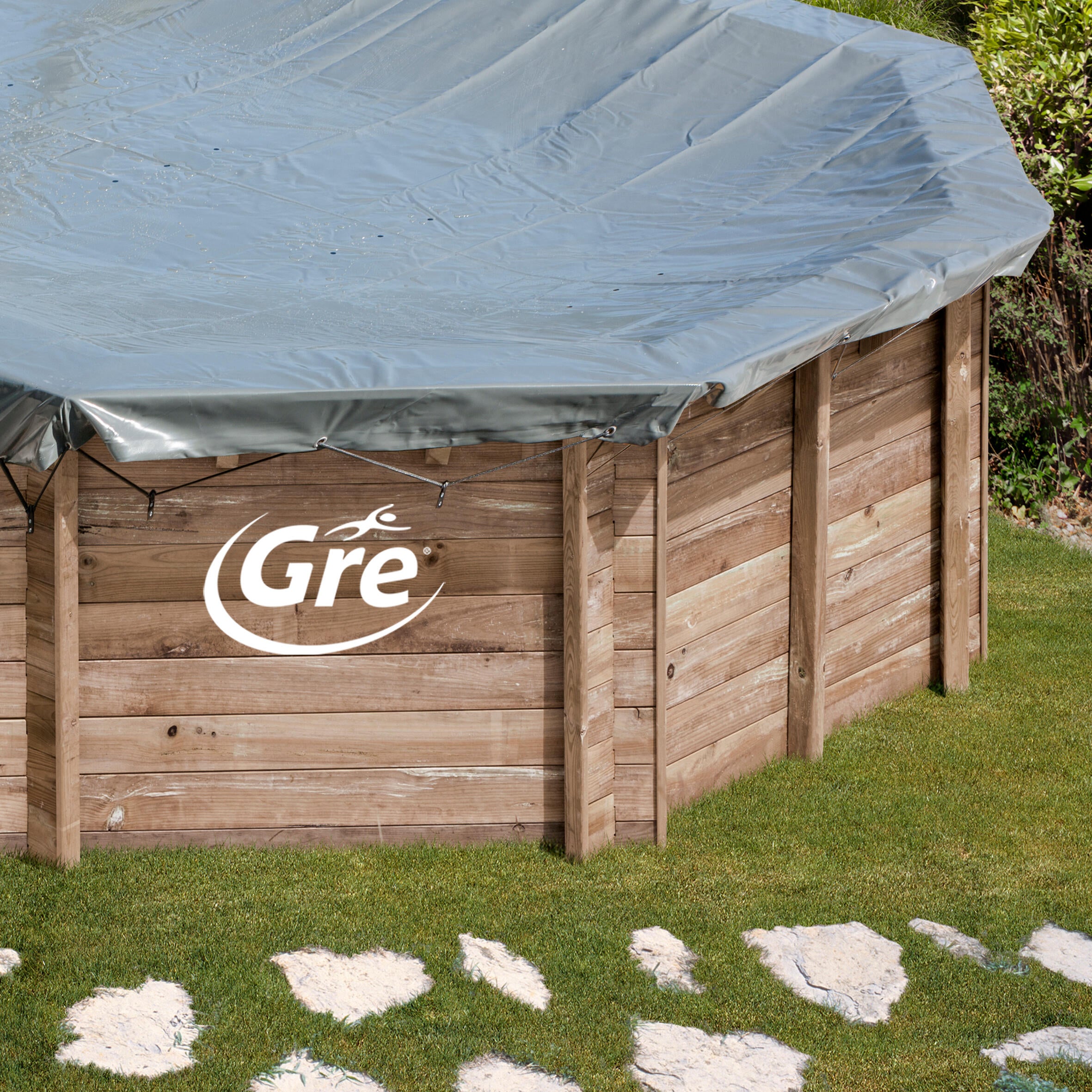 Gre Cubierta De Invierno Cuadrada De Pvc 335X335 Cm Pvc, Leroy Merlin