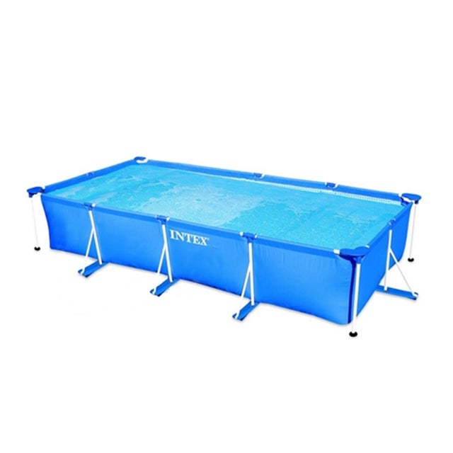 Piscina tubular de acero azul rectangular 4.5x2.2x0.84 m INTEX