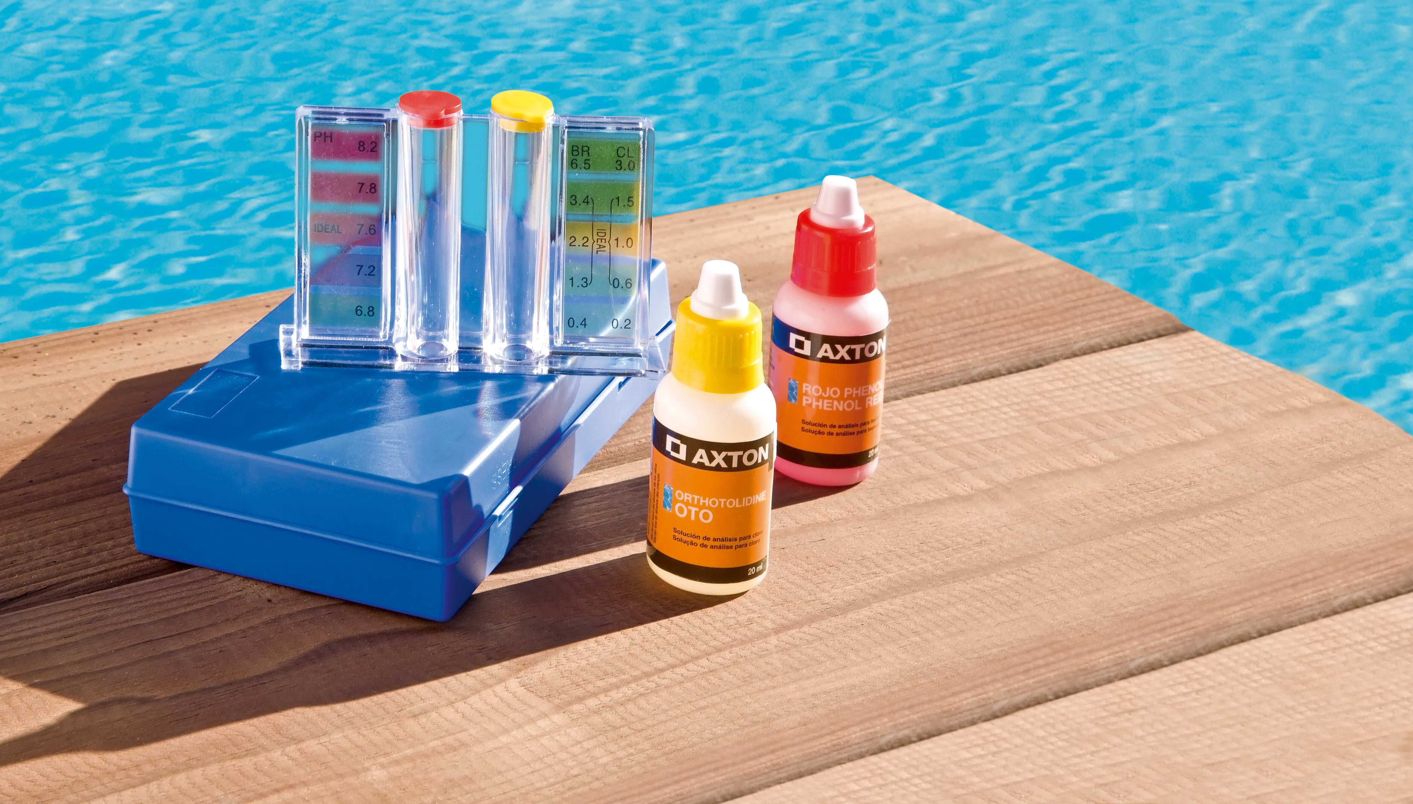Kit de análisis líquido para piscina AXTON - 2