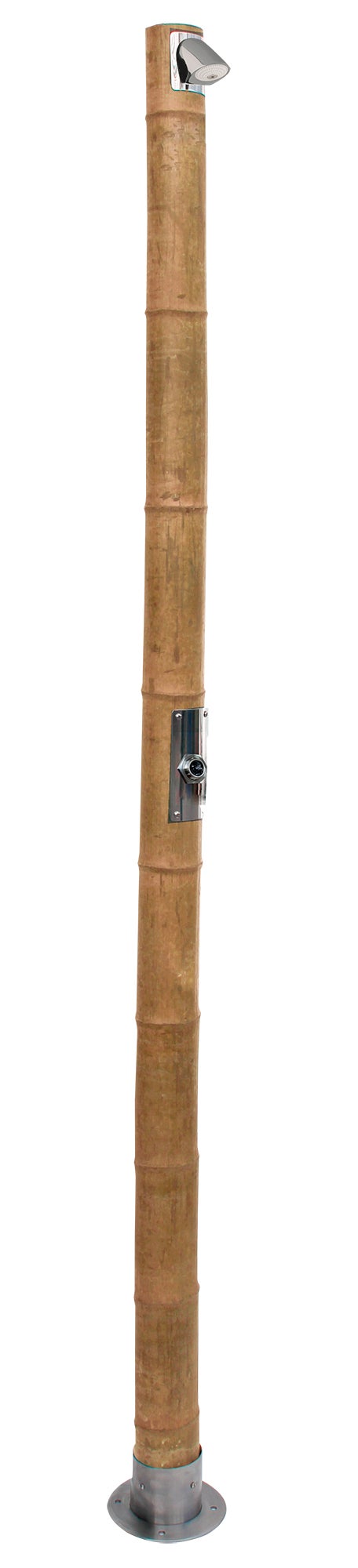 Ducha para piscina aqa de bambú con sensor proximidad