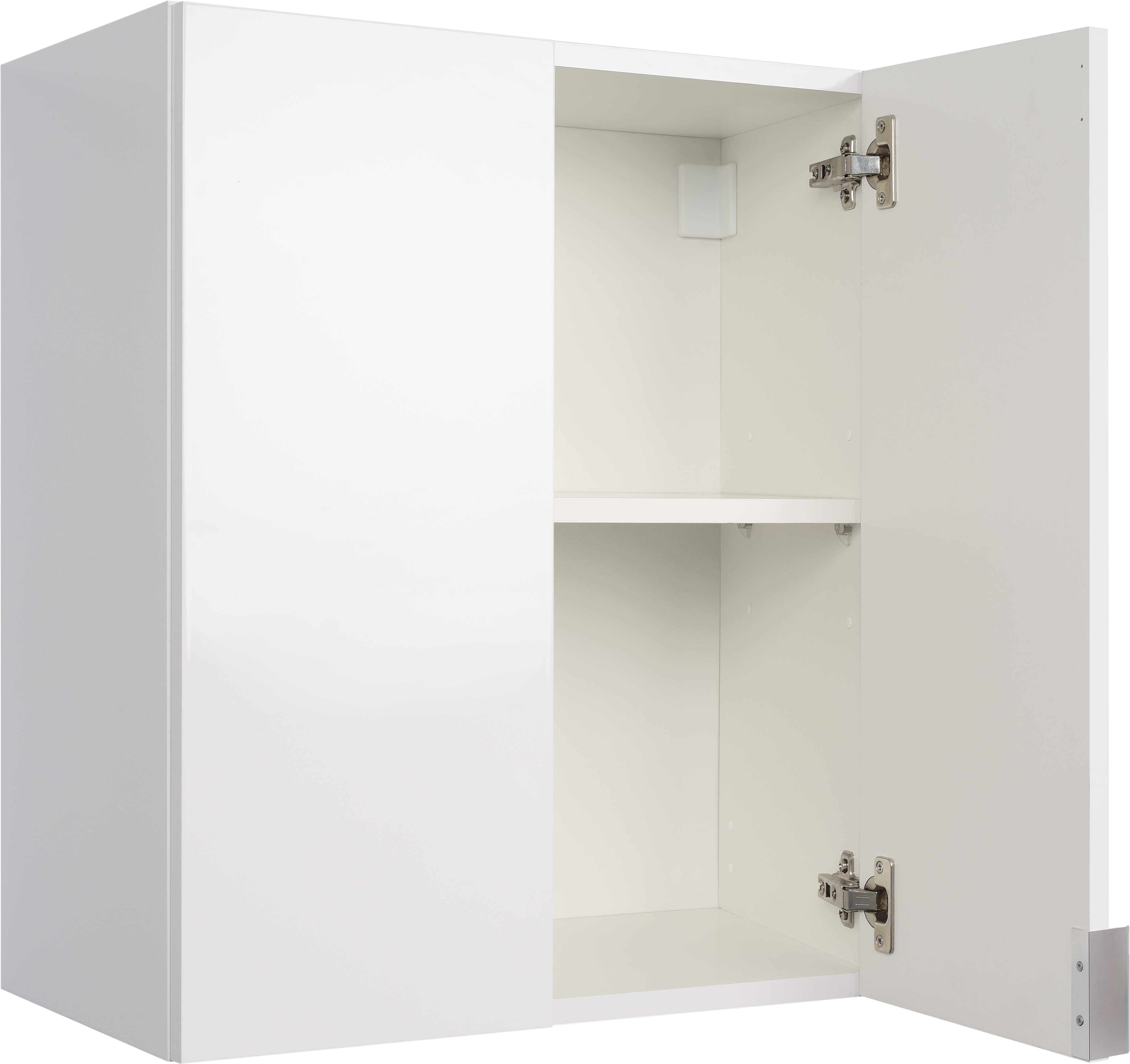Pensile bagno Essential bianco in truciolare SENSEA, 2 ante apertura da sinistra e destra P 32 x L 50 x H 62 cm - 3