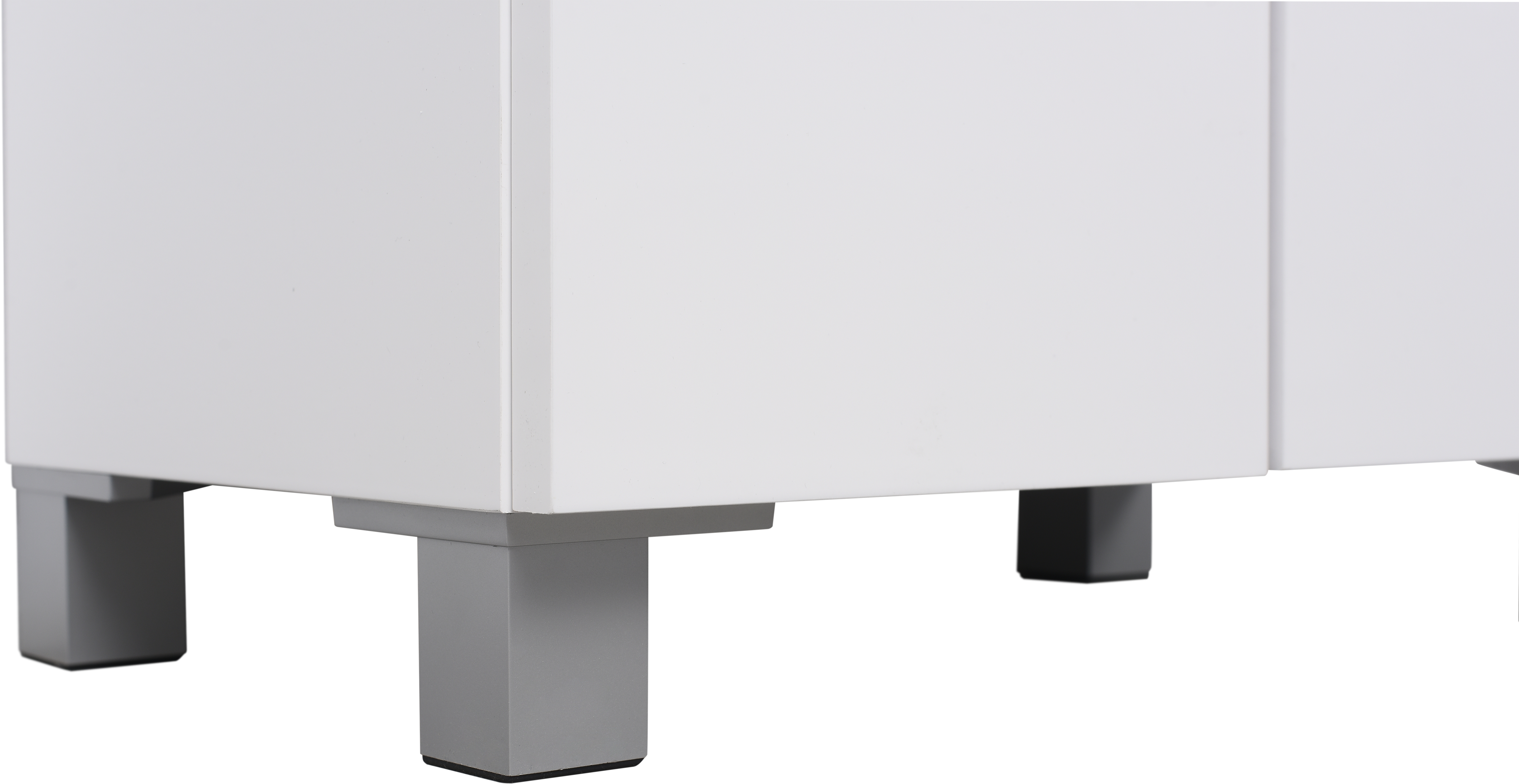 Base a terra Essential SENSEA 1 cassetto 2 ante P 32 x L 50 x H 84 cm bianco laccato truciolare - 11