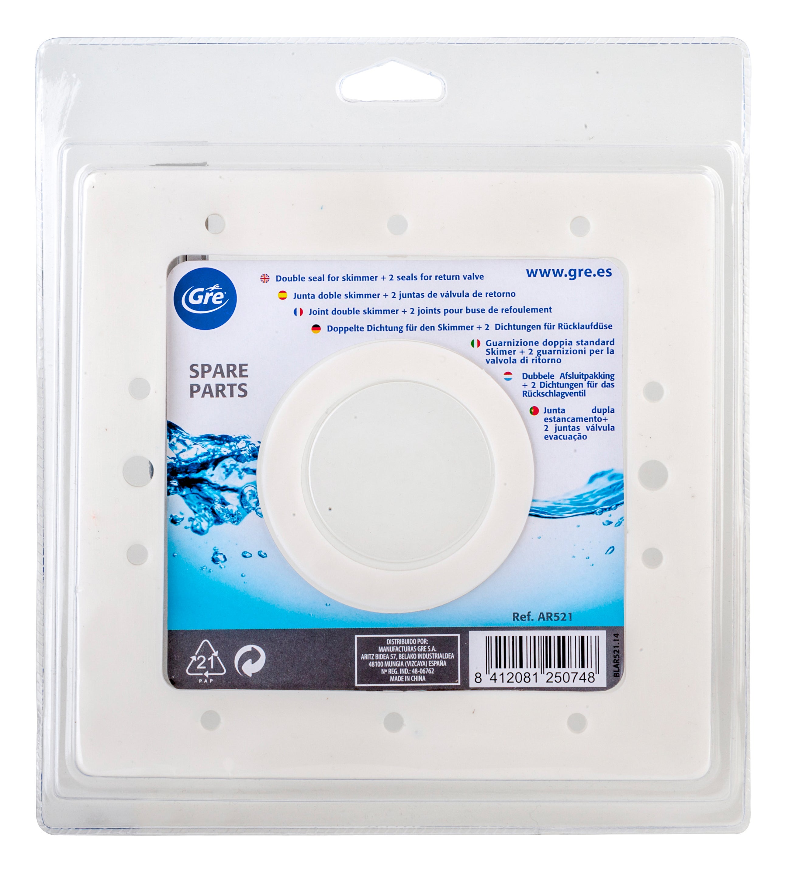 Junta doble skimmer + 2 juntas