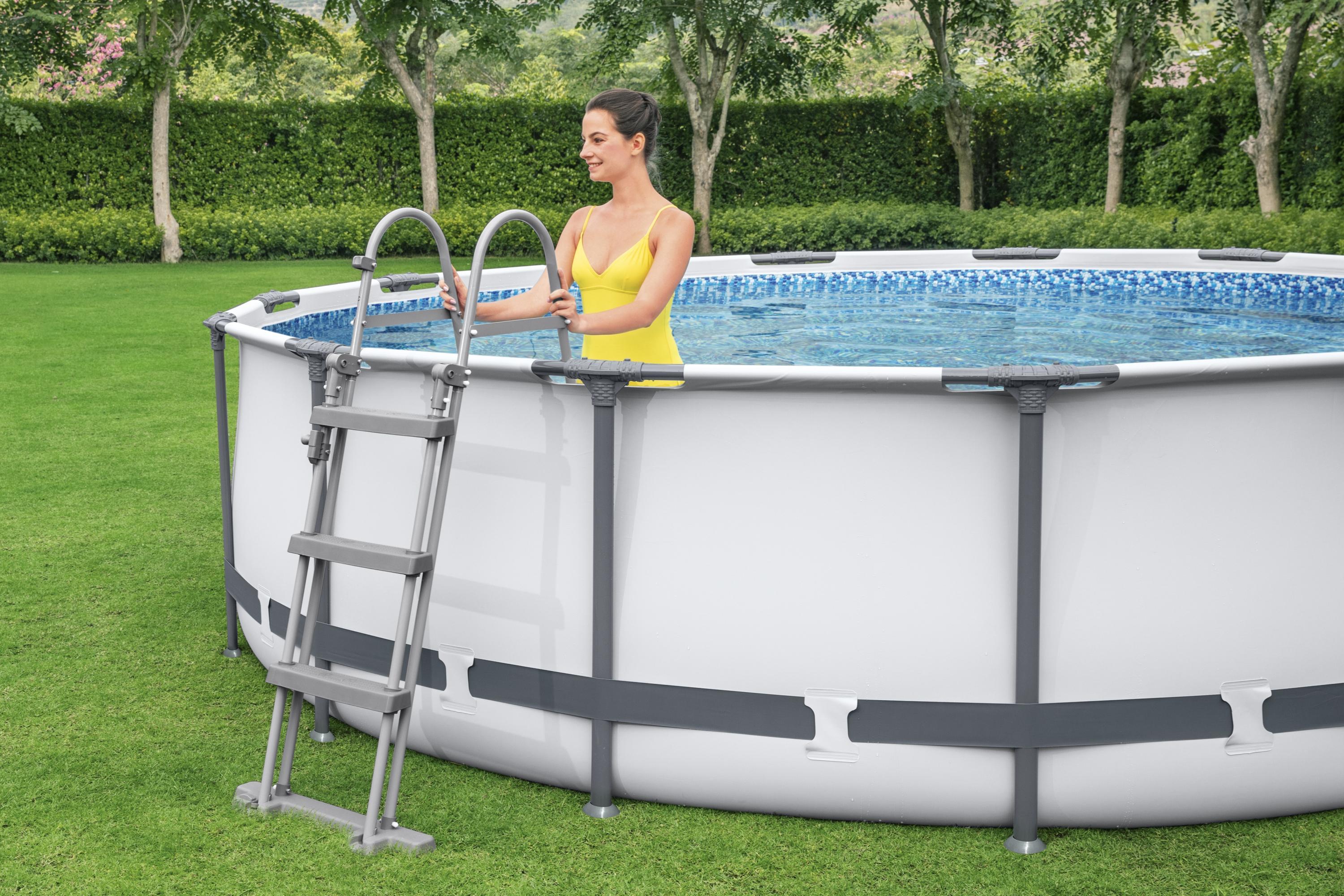 Piscina tubular BESTWAY STEEL PRO MAX D366X100CM +ESCADA+FILTRO CARTUCHO+RECARGA - 13