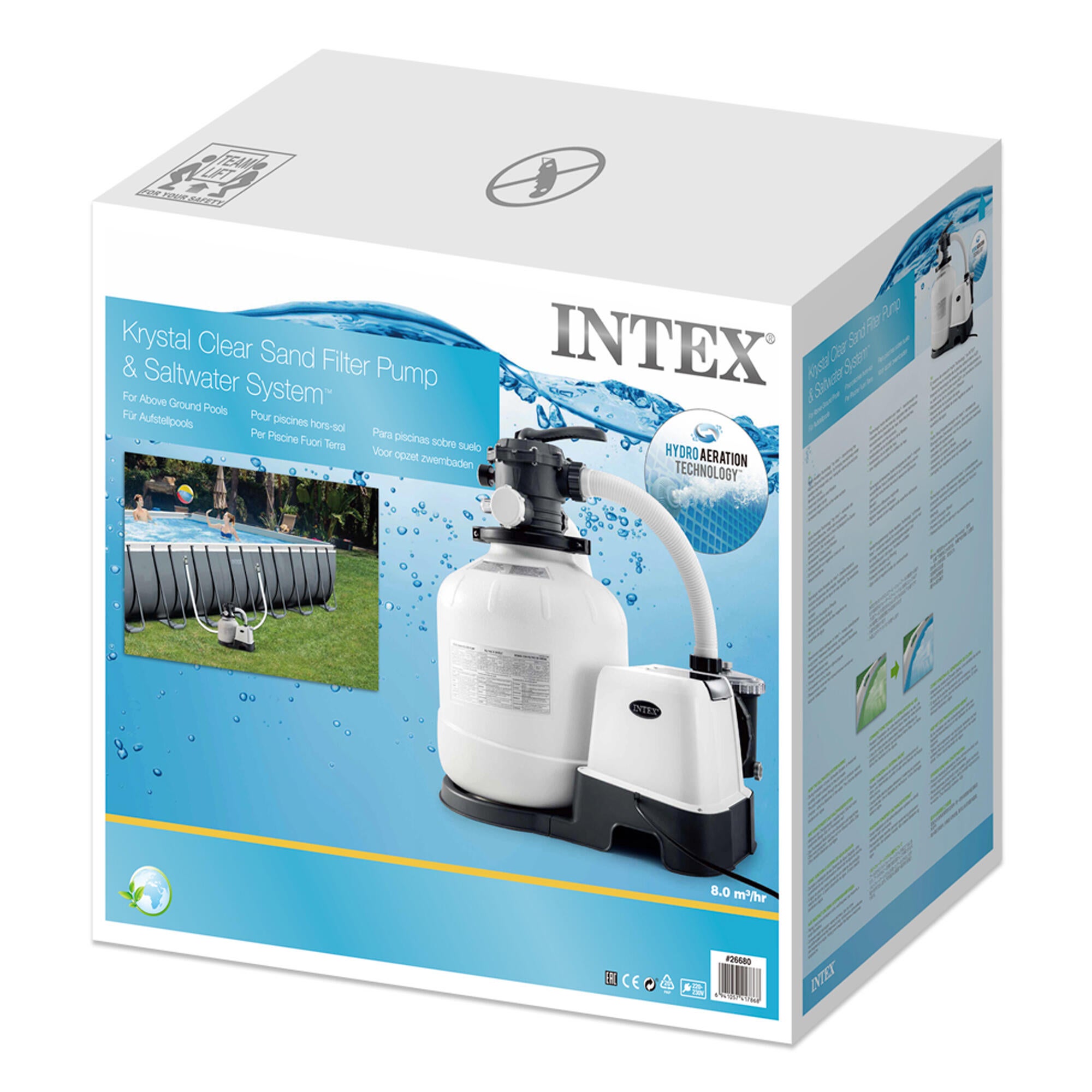 Monobloco+clorador salino 56800L Intex - 10