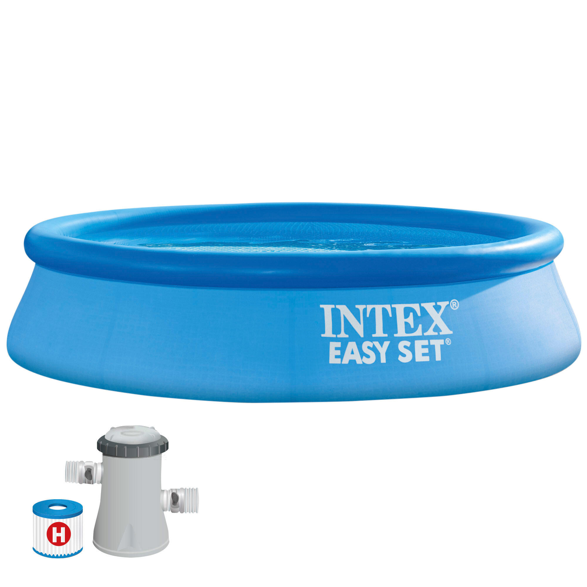 Piscina hinchable de pvc redonda intex ø2.44x0.61 m