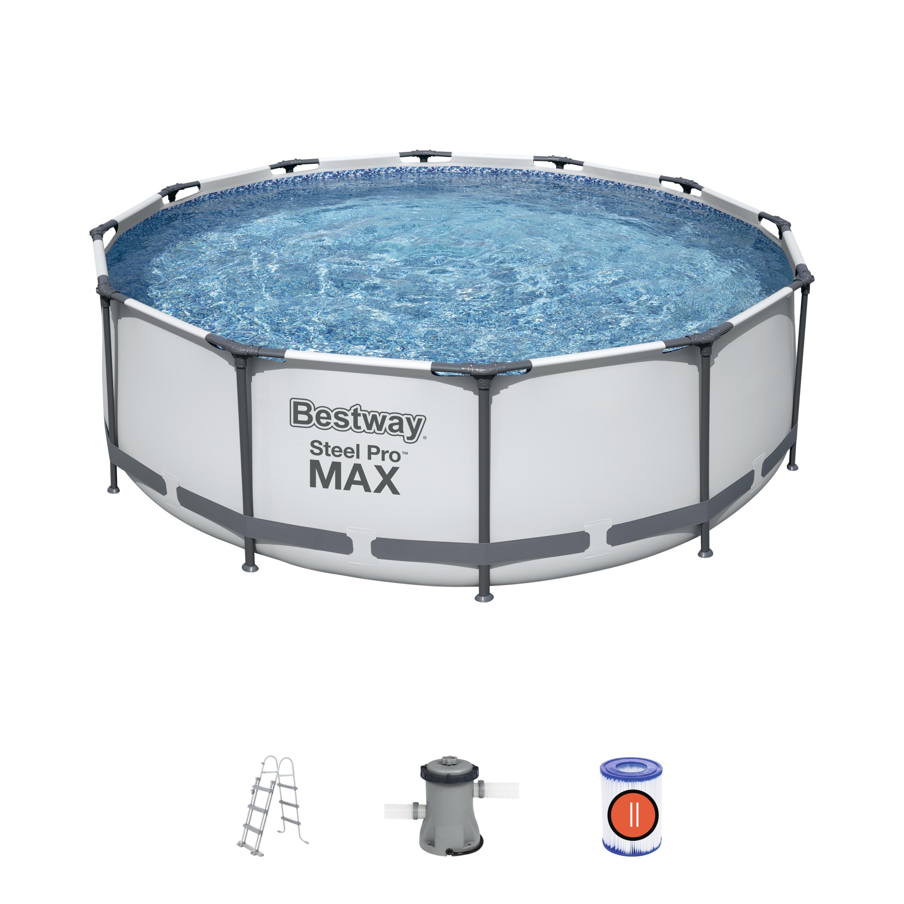 Piscina tubular de pvc redonda bestway ø3.66x1 m