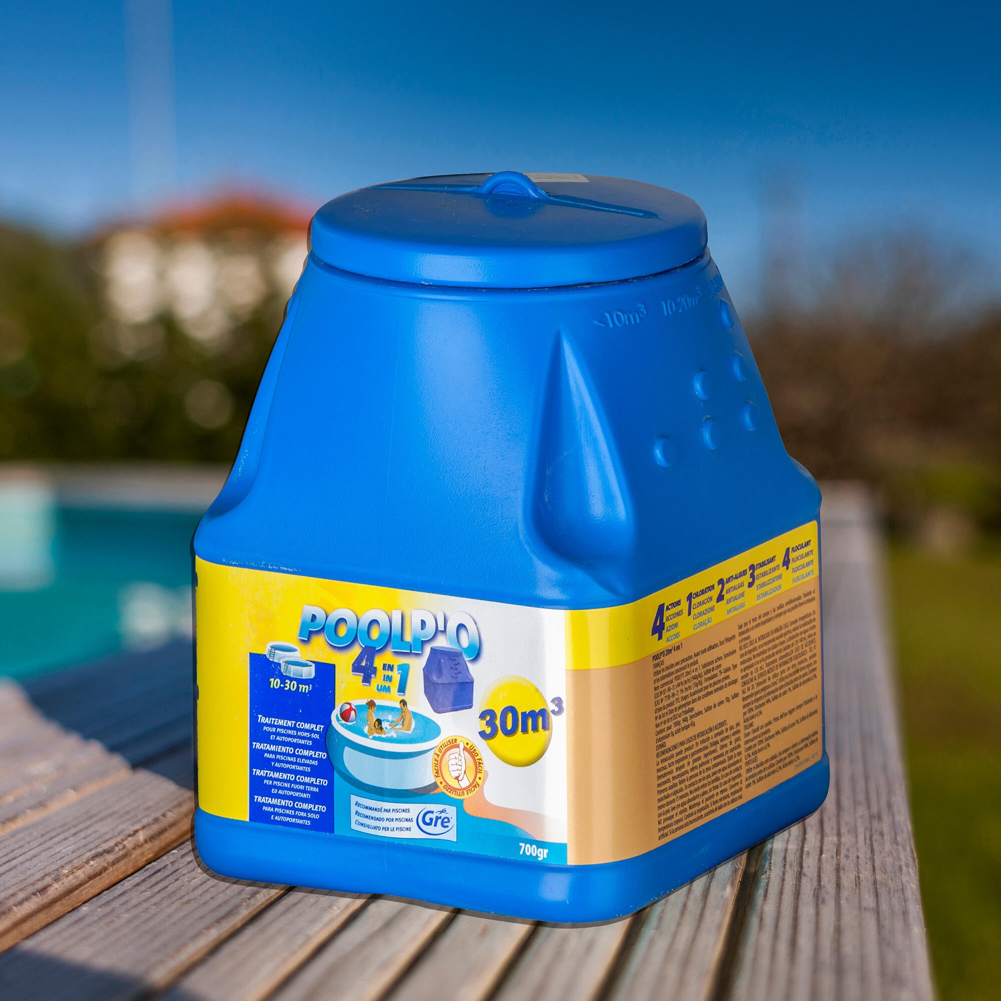 Cloro 4 efeitos pastilha 700gr Gre Poolp'o - 4