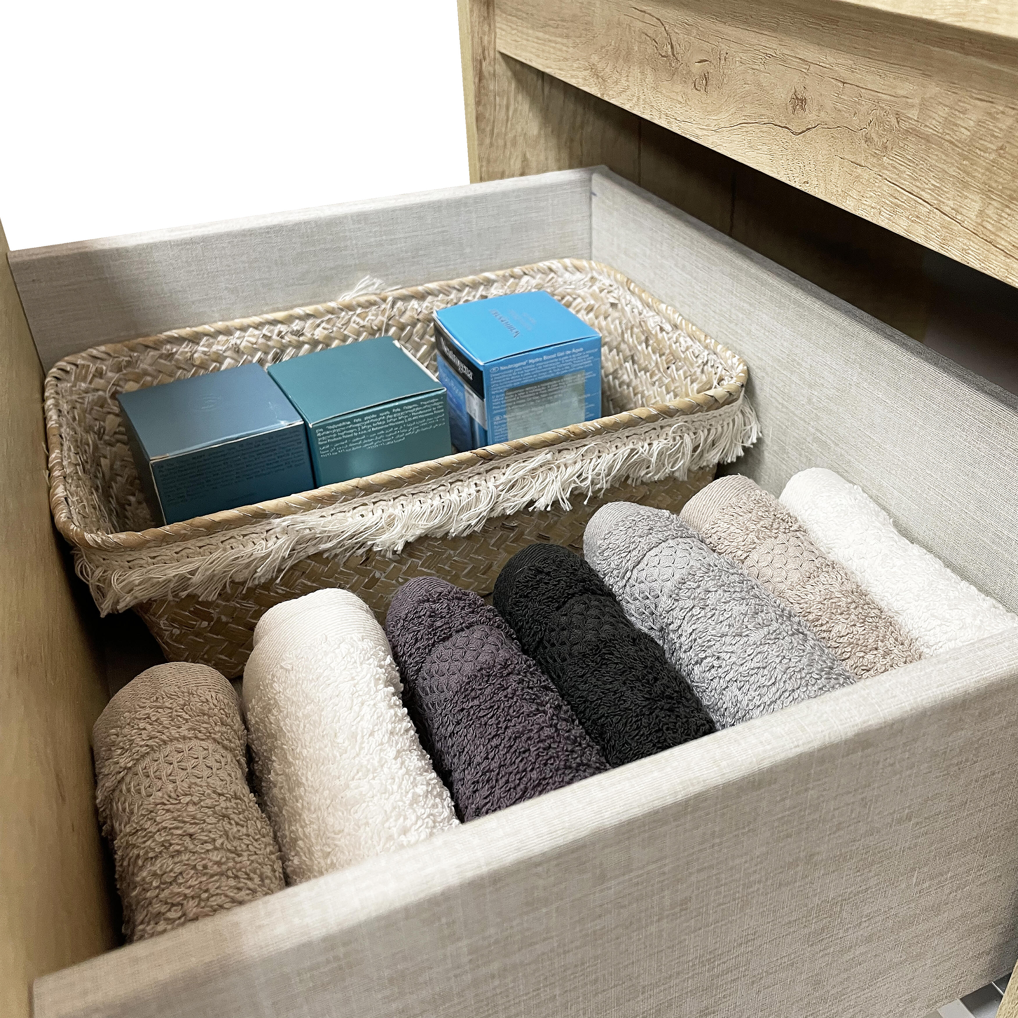 Mueble de baño con lavabo  Espacio L roble gris mate 60x35 cm - 4