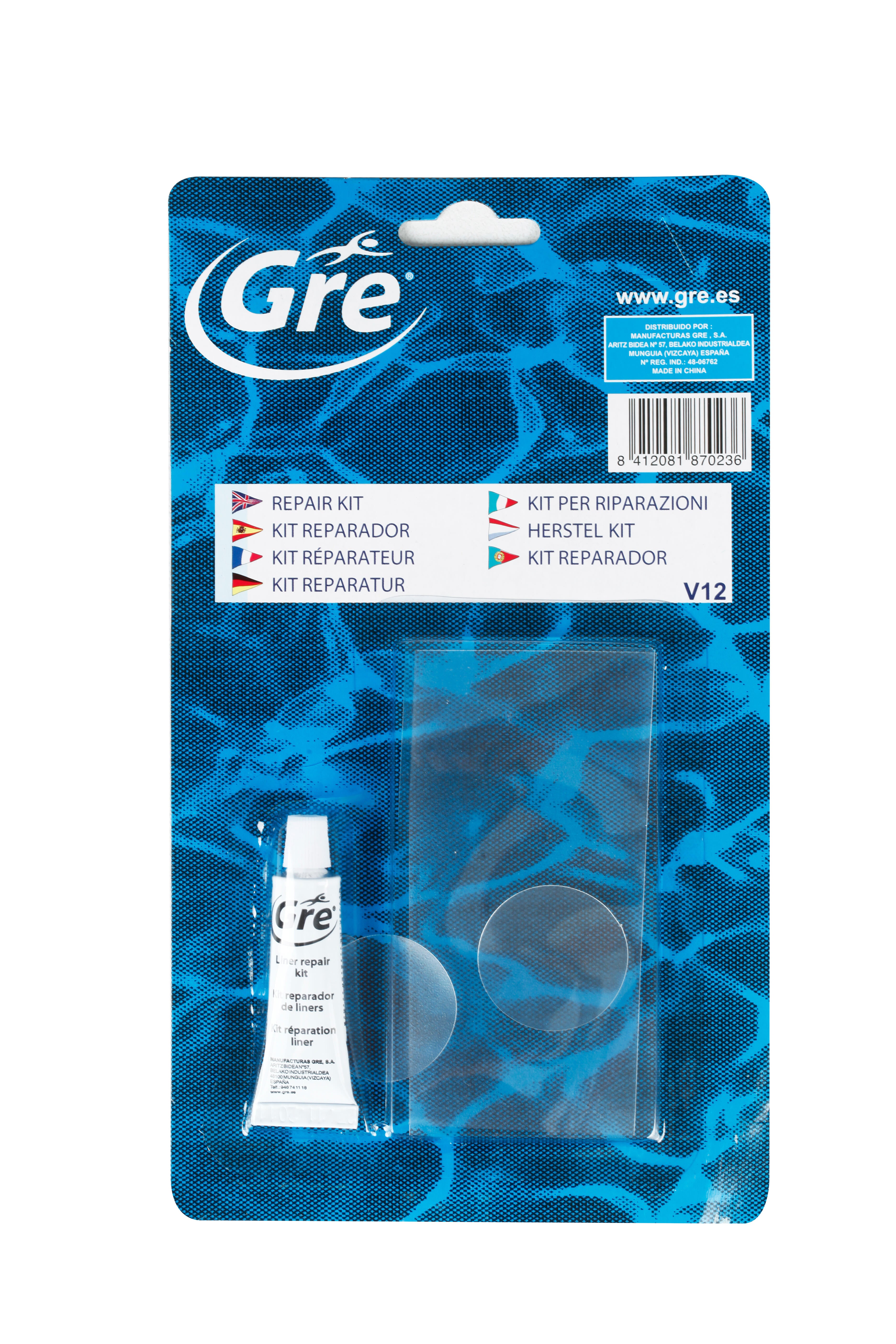 Reparador para liner GRE Parches Y Tapones - 2