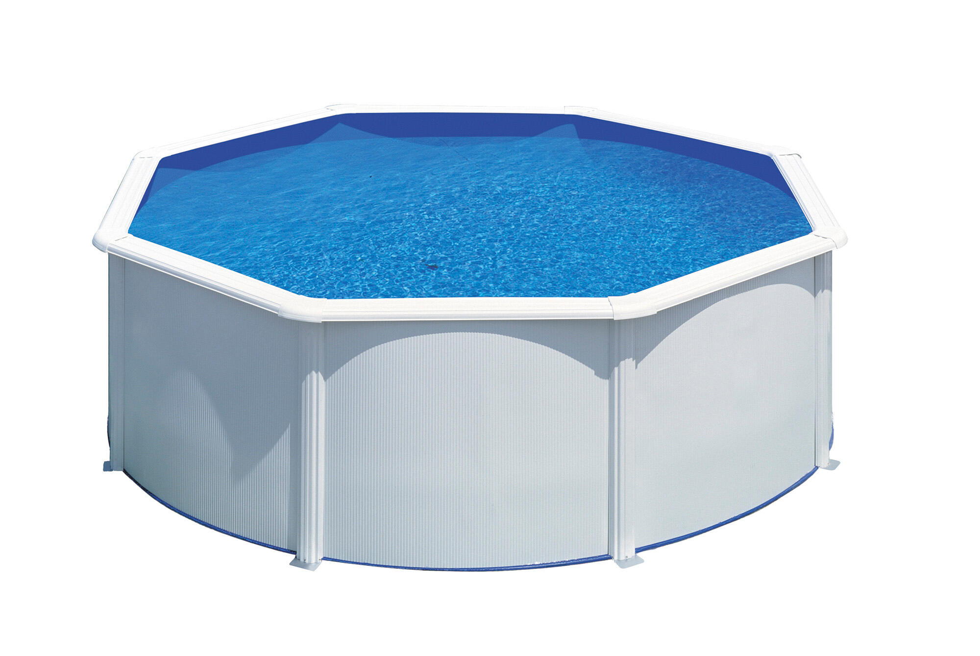 Piscina desmontable de acero blanco redonda gre ø 3 x 1,2 m c/ filtro de arena