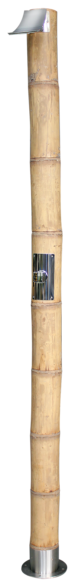 Ducha para piscina aqa de caña de bambú natural