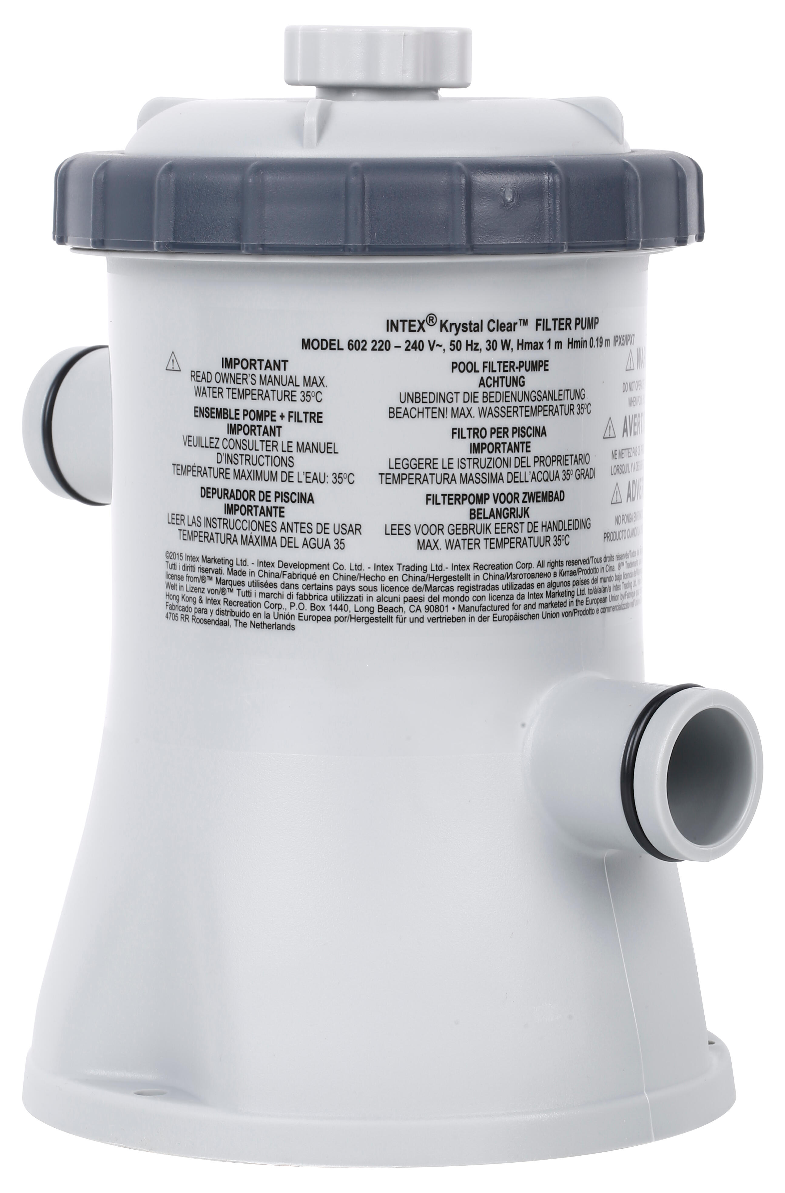 Cartucho filtrante intex 0.04 cv para una piscina de menos de 5 m3