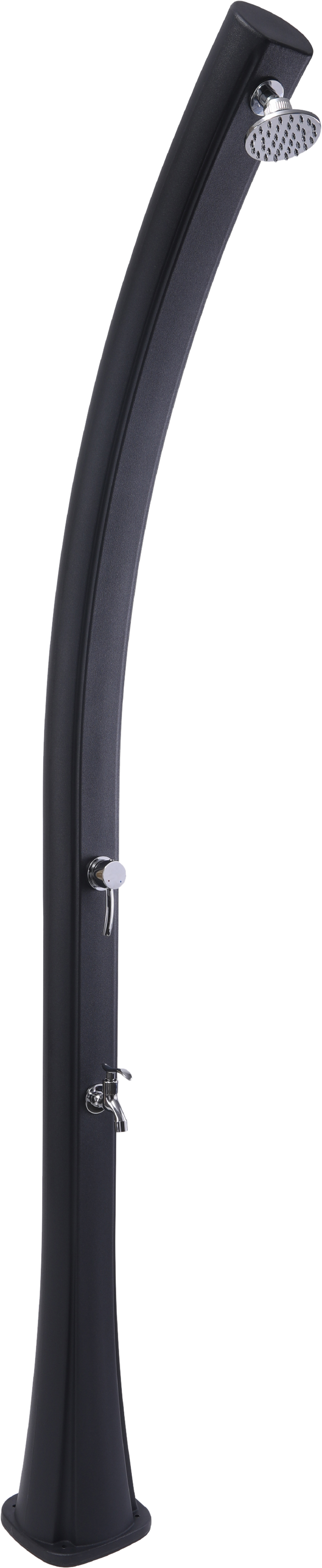 Duche solar QP CURVA PRETO 25L