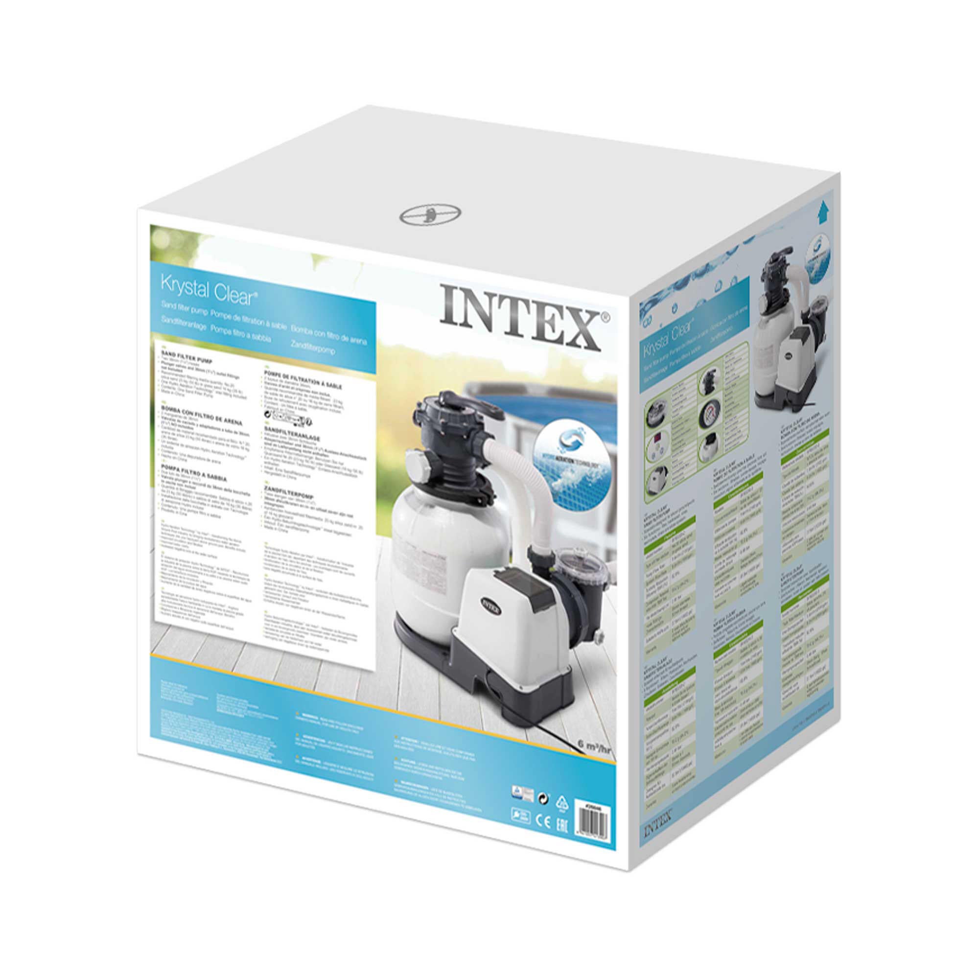 Monobloco 7900L/h 0,30CV pisicna até 37 m³ Intex - 10