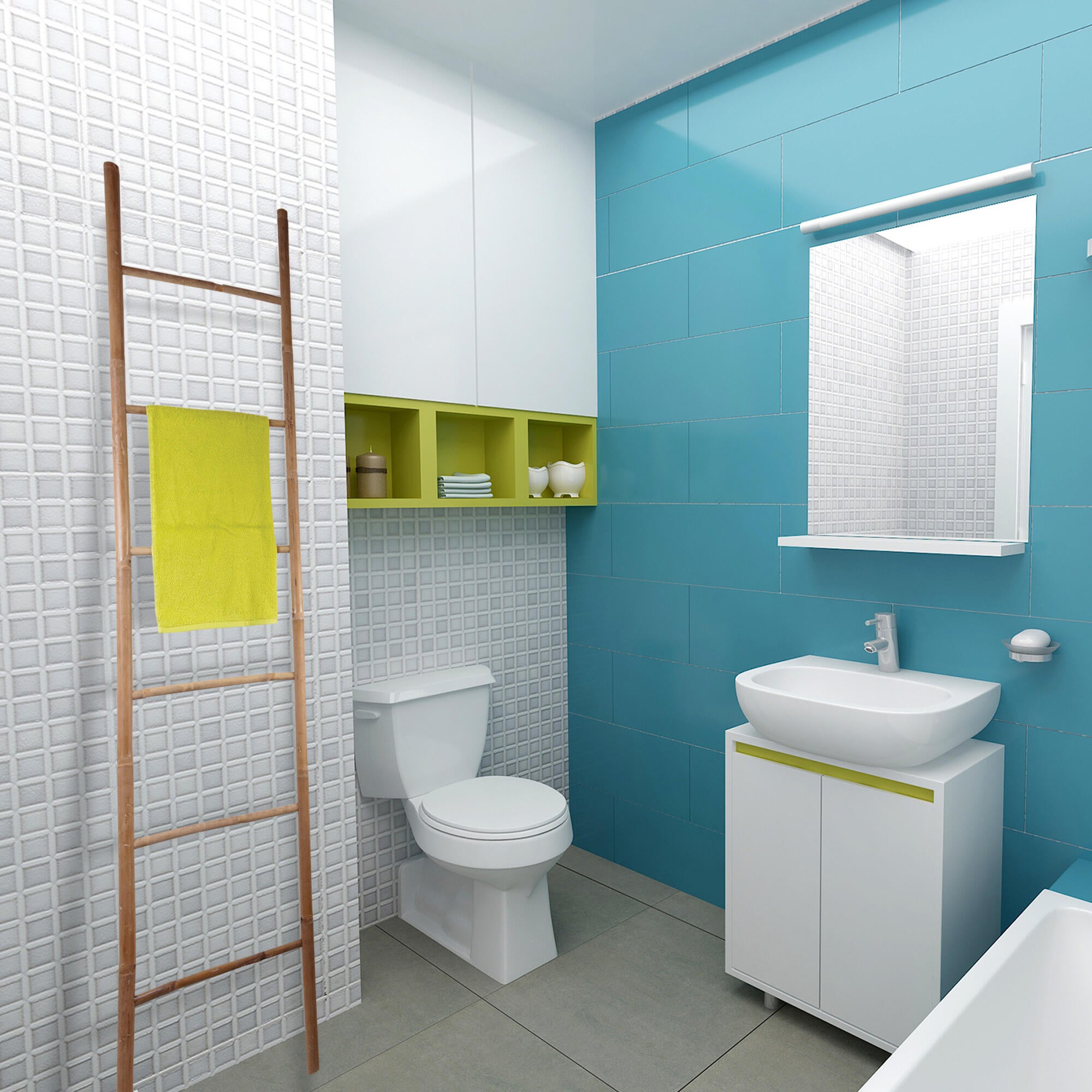 Toalheiro de escadas 50x190 cm castanho MSV - 3