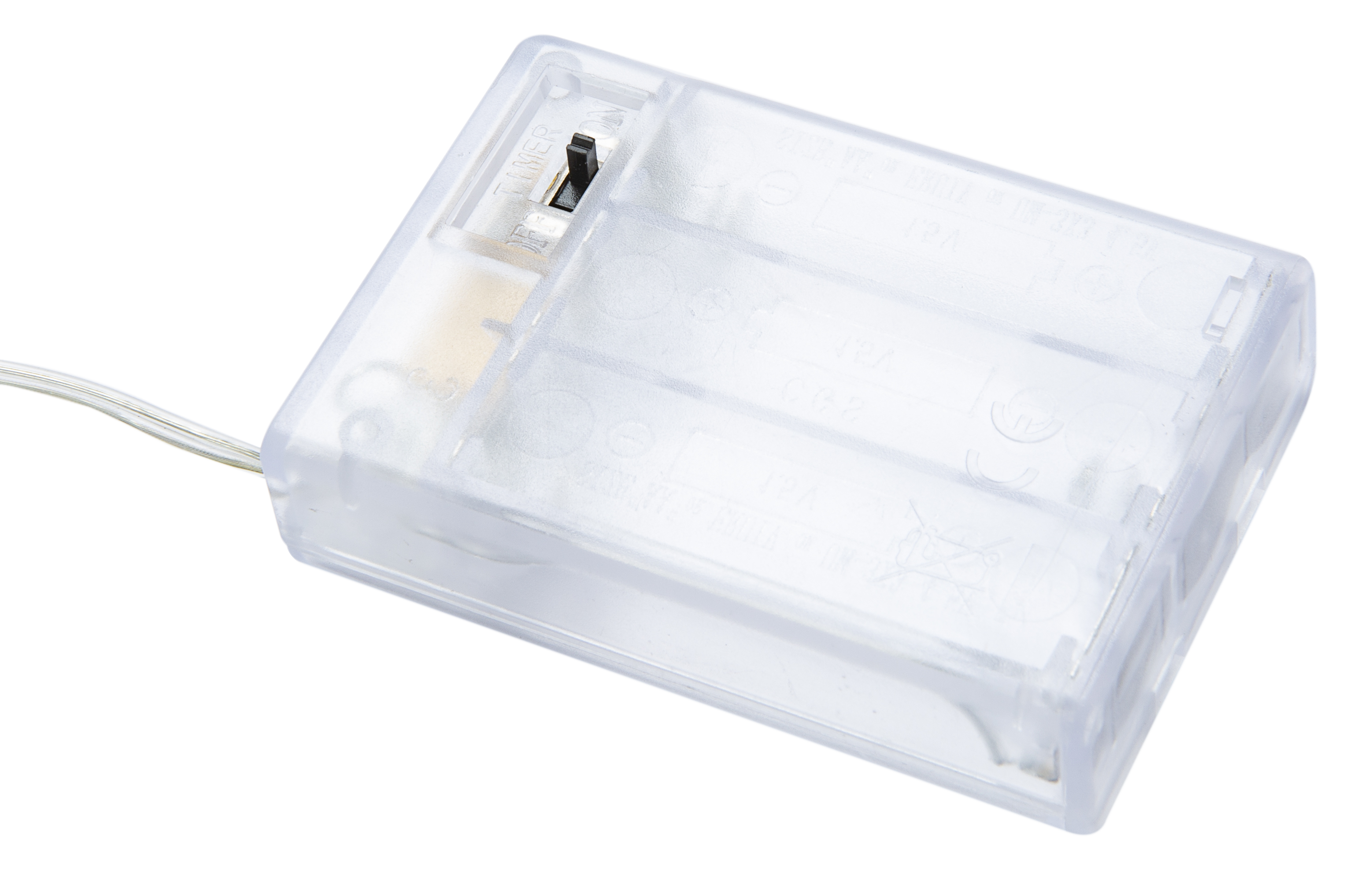 Árbol de Navidad nevado de madera con luz 50 cm - 4