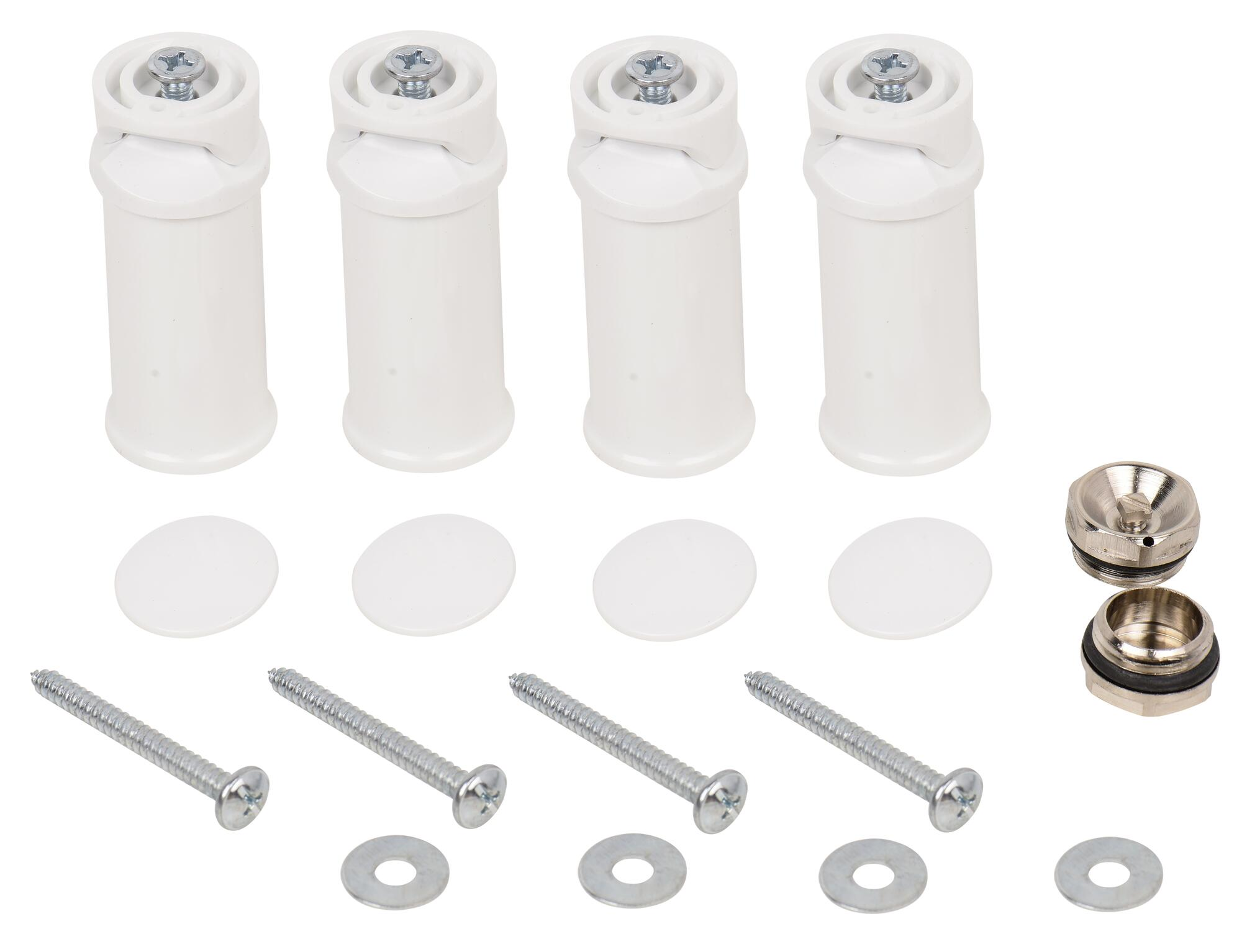 Kit de soporte para radiador toallero cicsa color blanco