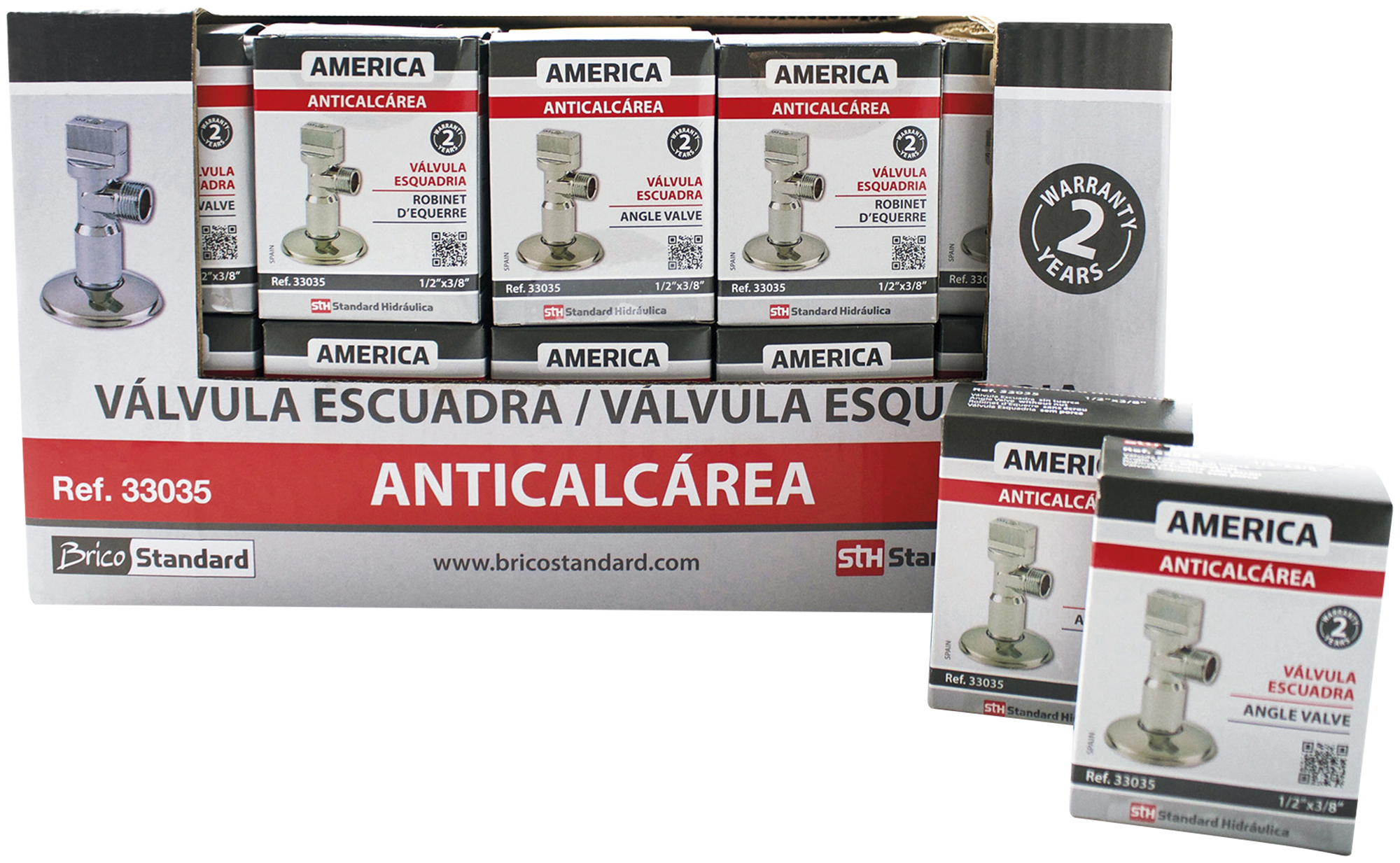 Llave escuadra america antical 1/2-3/8 2ud - 4