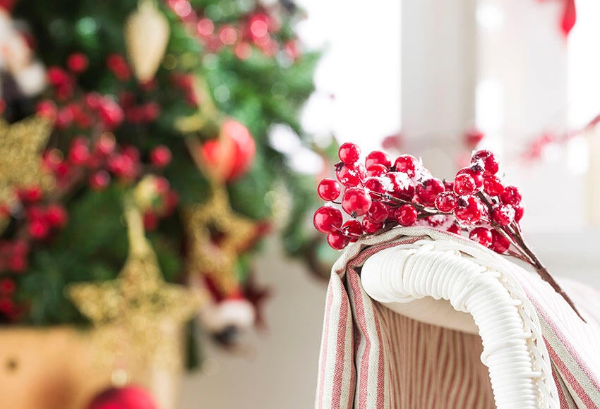 Set 3 ramos de bayas nevadas 15 cm - 5