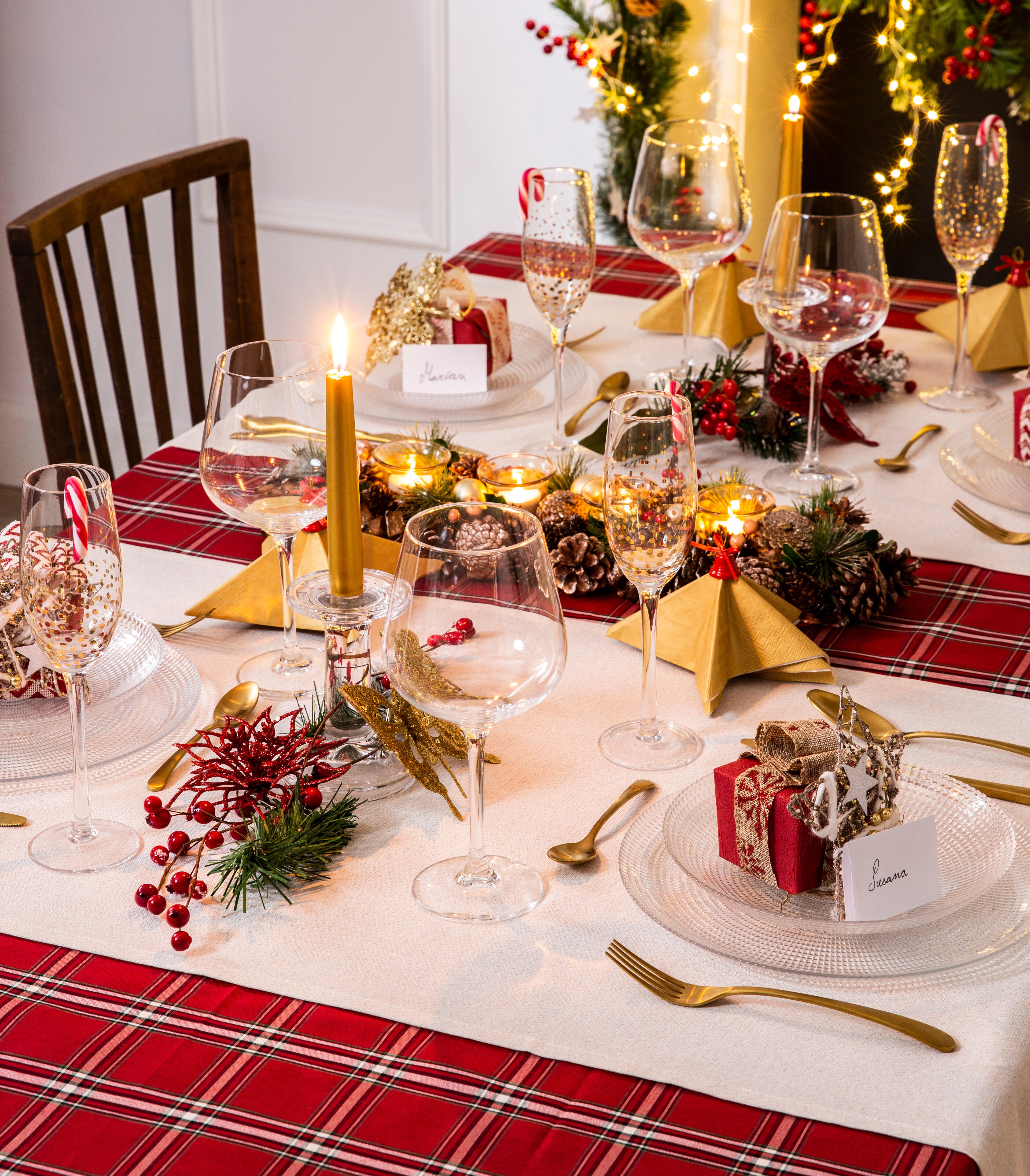 Rama con bayas rojo Ø 20 cm - 10