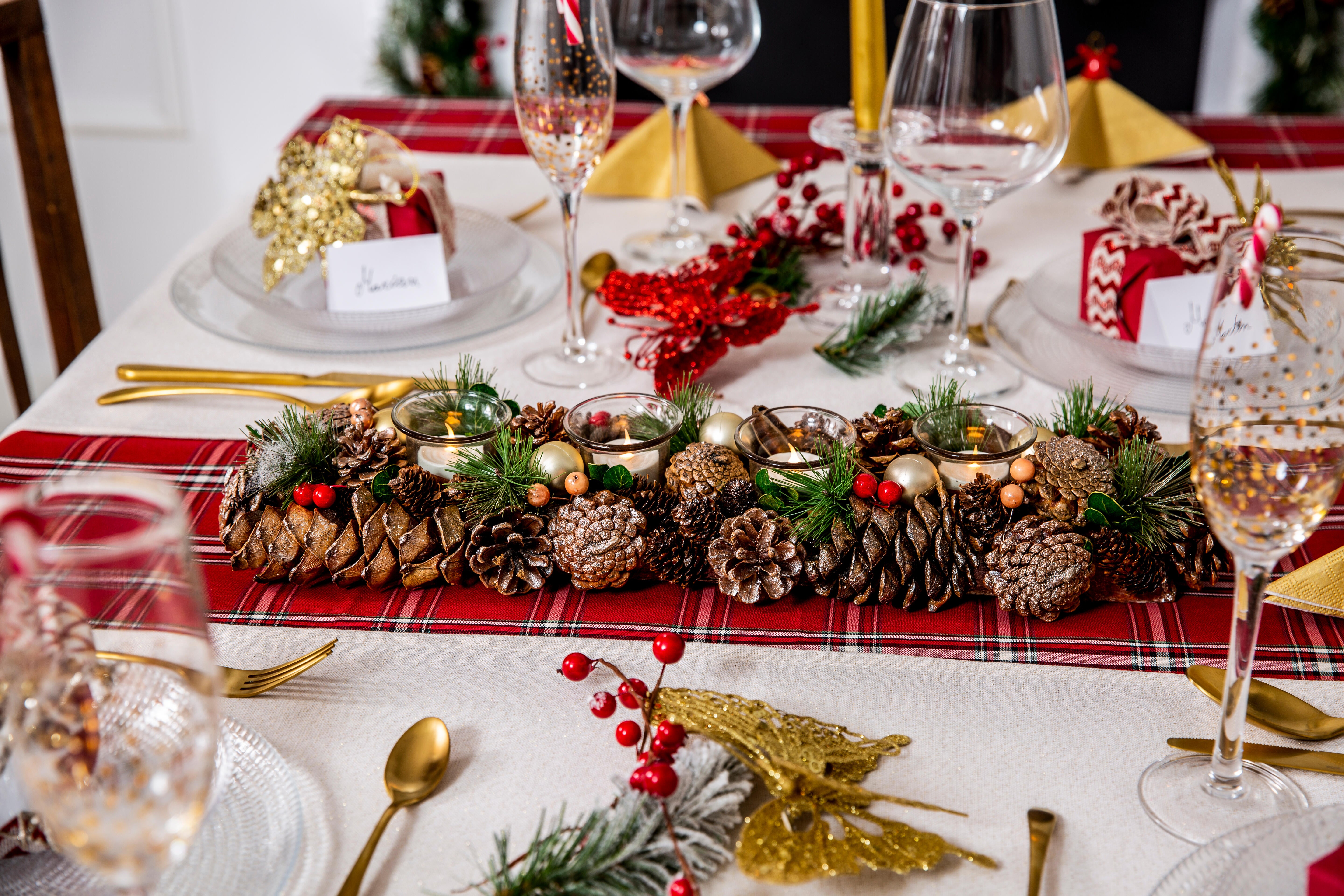 Rama con bayas rojo Ø 20 cm - 9