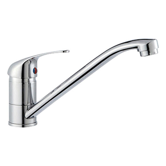 Grifo de cocina monomando caño horizontal Nerea cromado Leroy Merlin