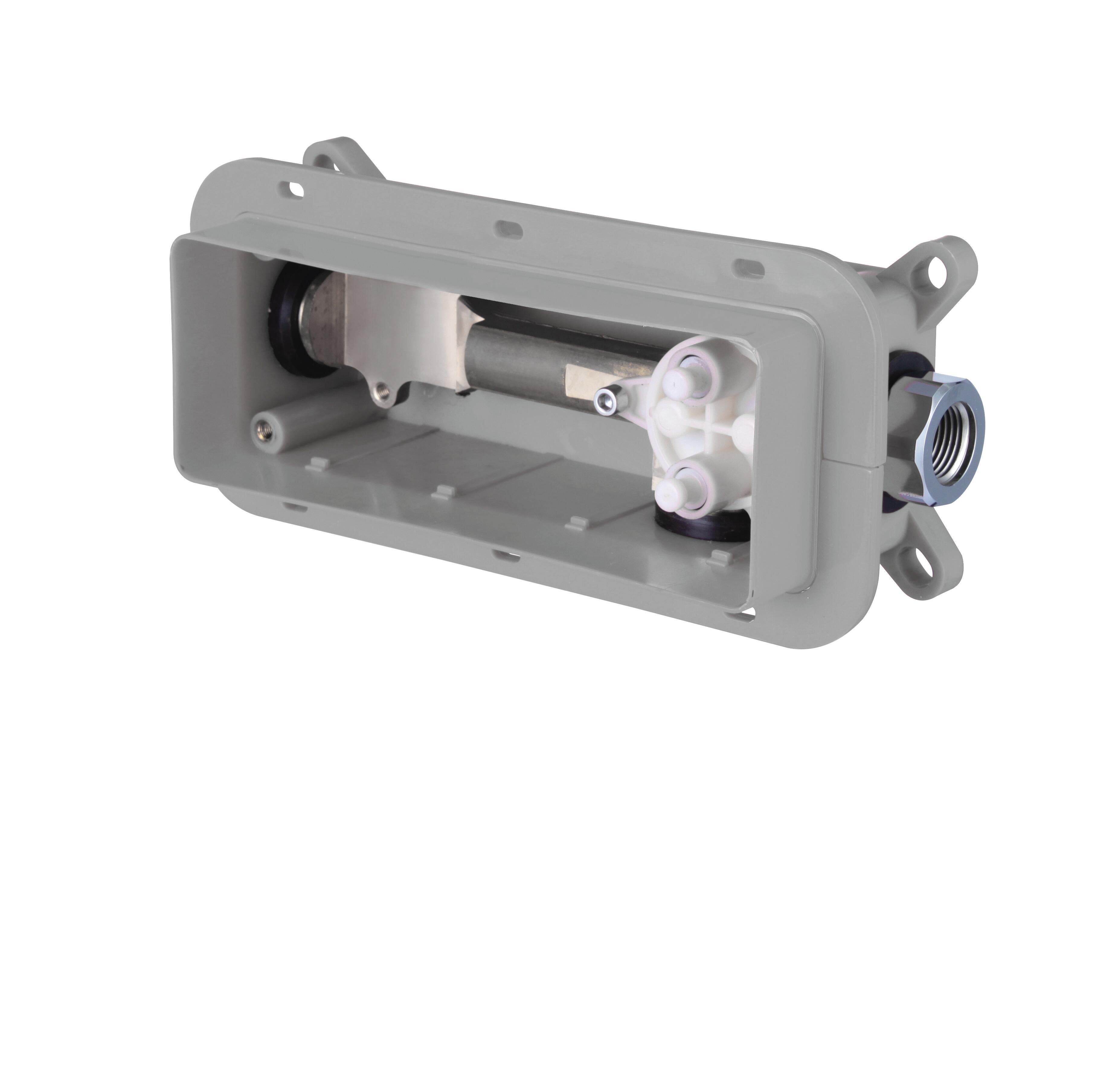 Grifo de lavabo empotrado standard hidráulica clever monomando plata mate. antical. latón