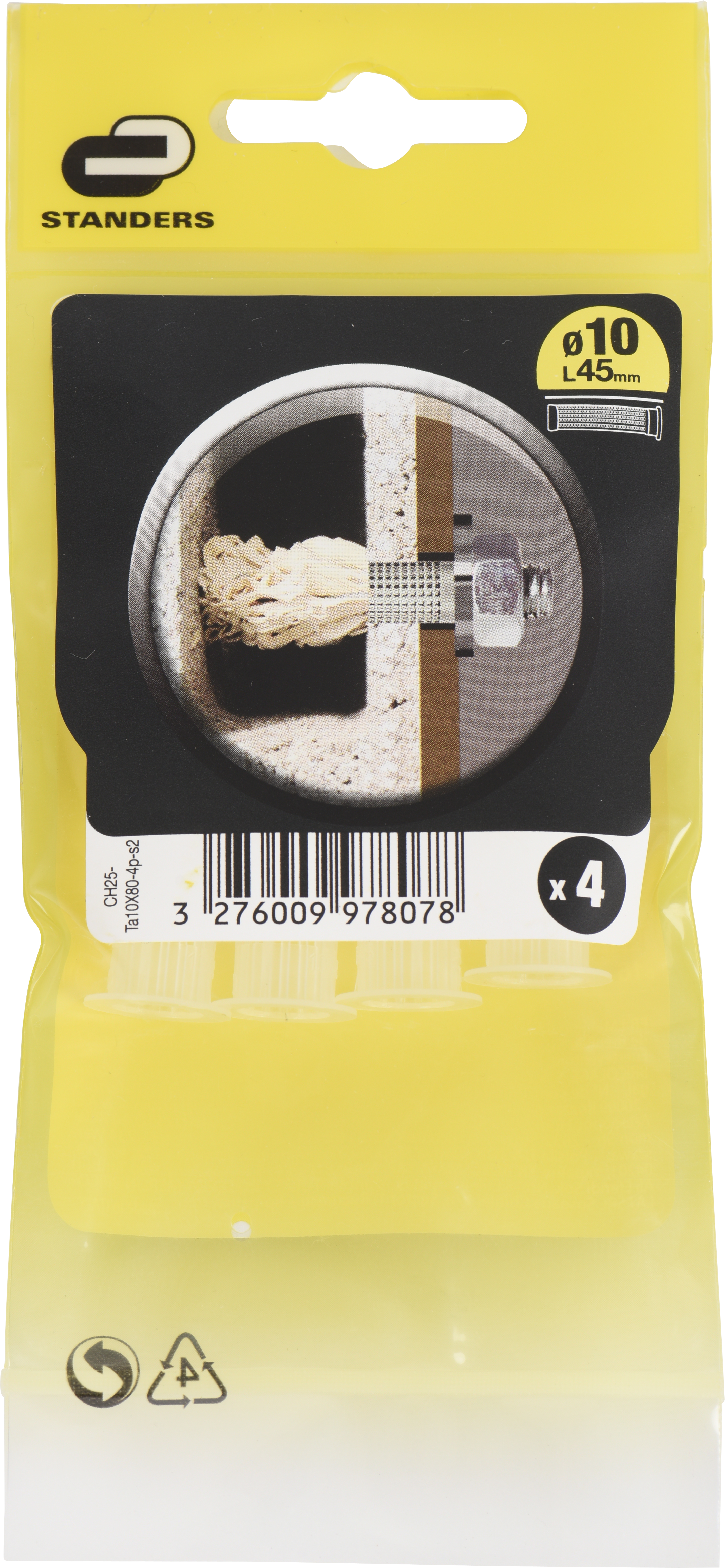 4 Camisas STANDERS 10X45MM - 6