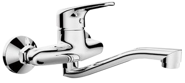 Torneira de parede cromada Delinia Natu