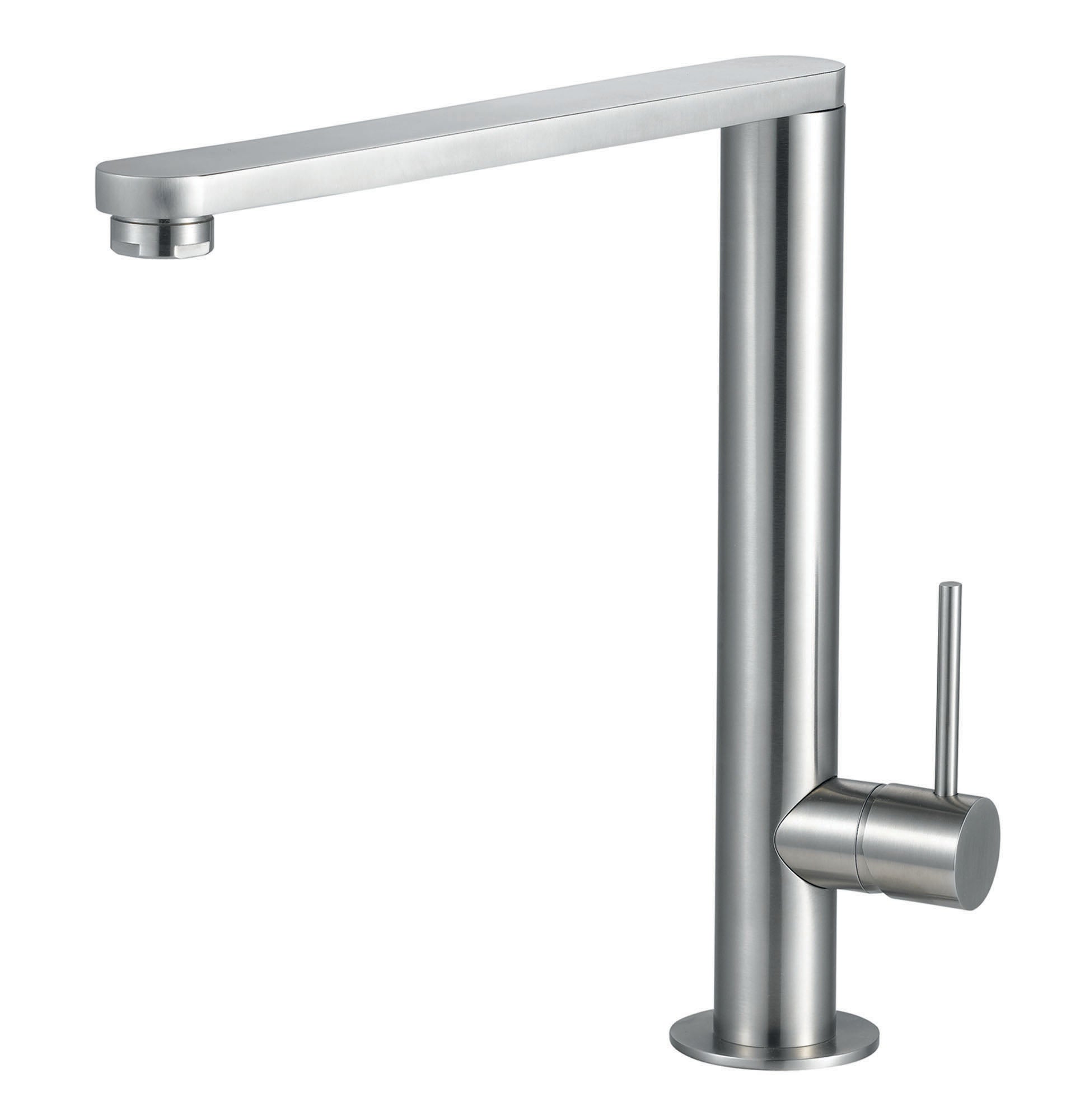 Grifo caño alto recto luisina rc307 acero inox macizo total