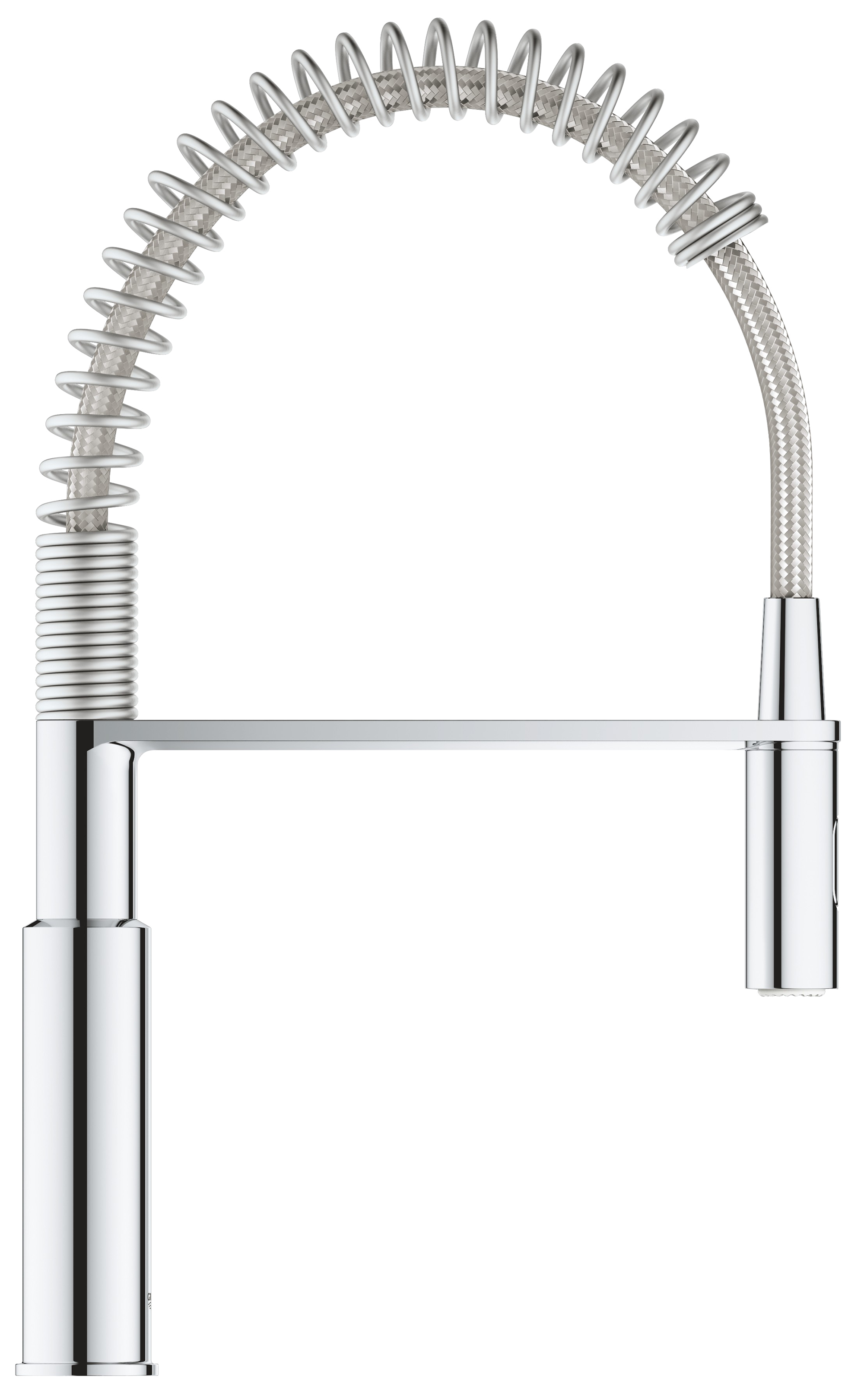 Grifo de cocina monomando con caño extraíble grohe get chef cromado
