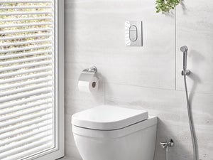 Conjunto de ducha de baño termostático Bidet montado en la pared Grifo de  inodoro Ducha Conjunto de rociador portátil Agua caliente y fría Ducha