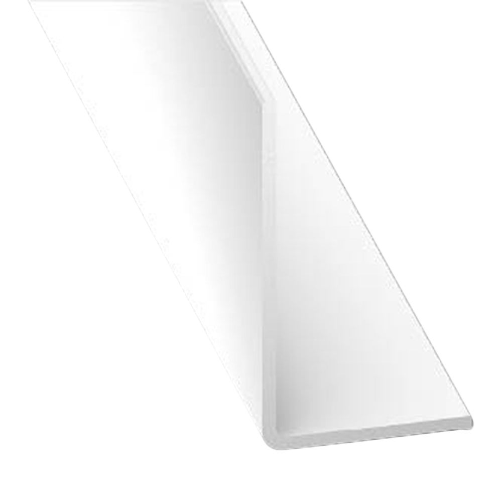 Perfil forma ángulo de pvc blanco, alt.3 x an.2 x l.200 cm