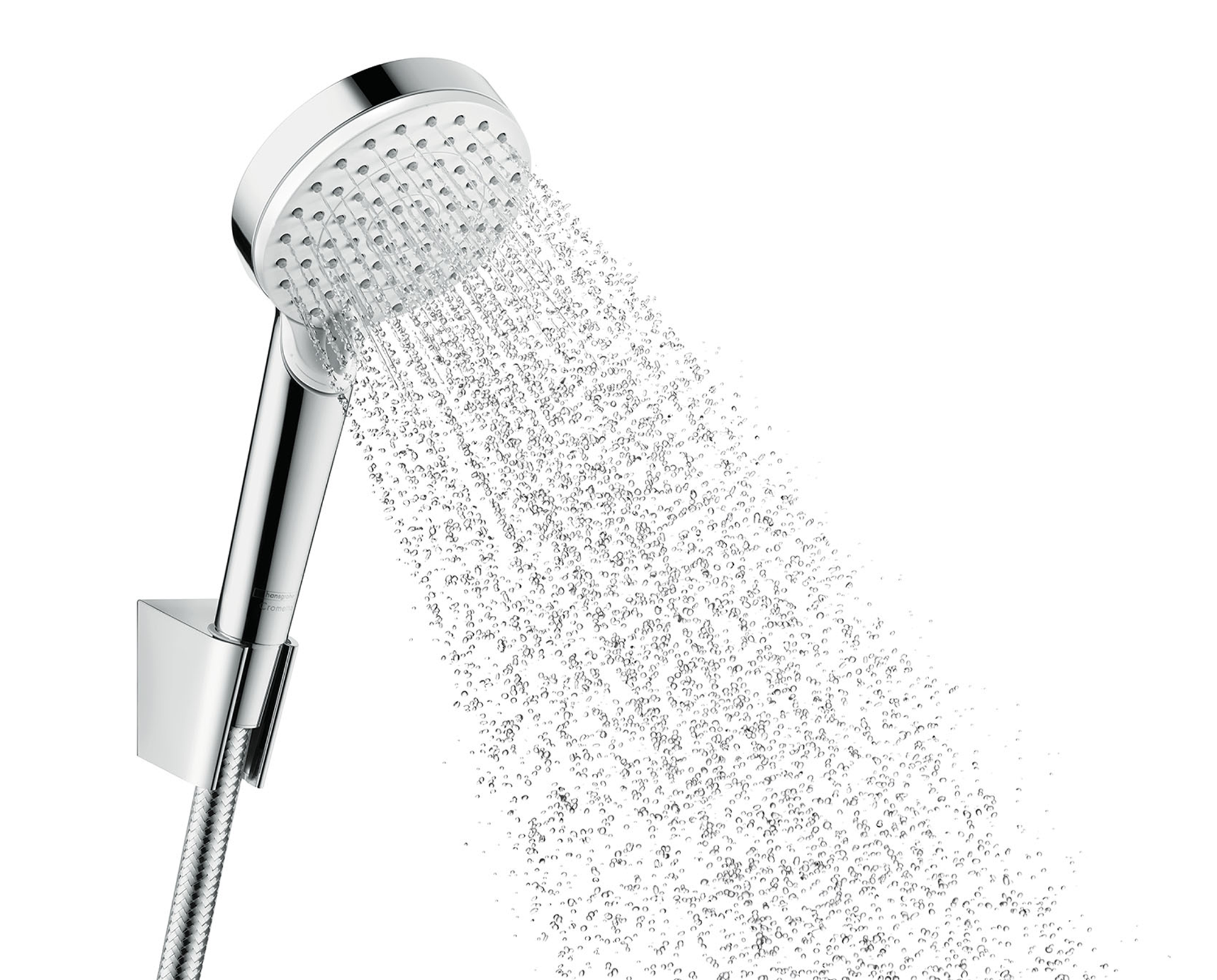 Alcachofa de ducha + flexo + barra HANSGROHE Crometta cromado con 2 funciones - 2