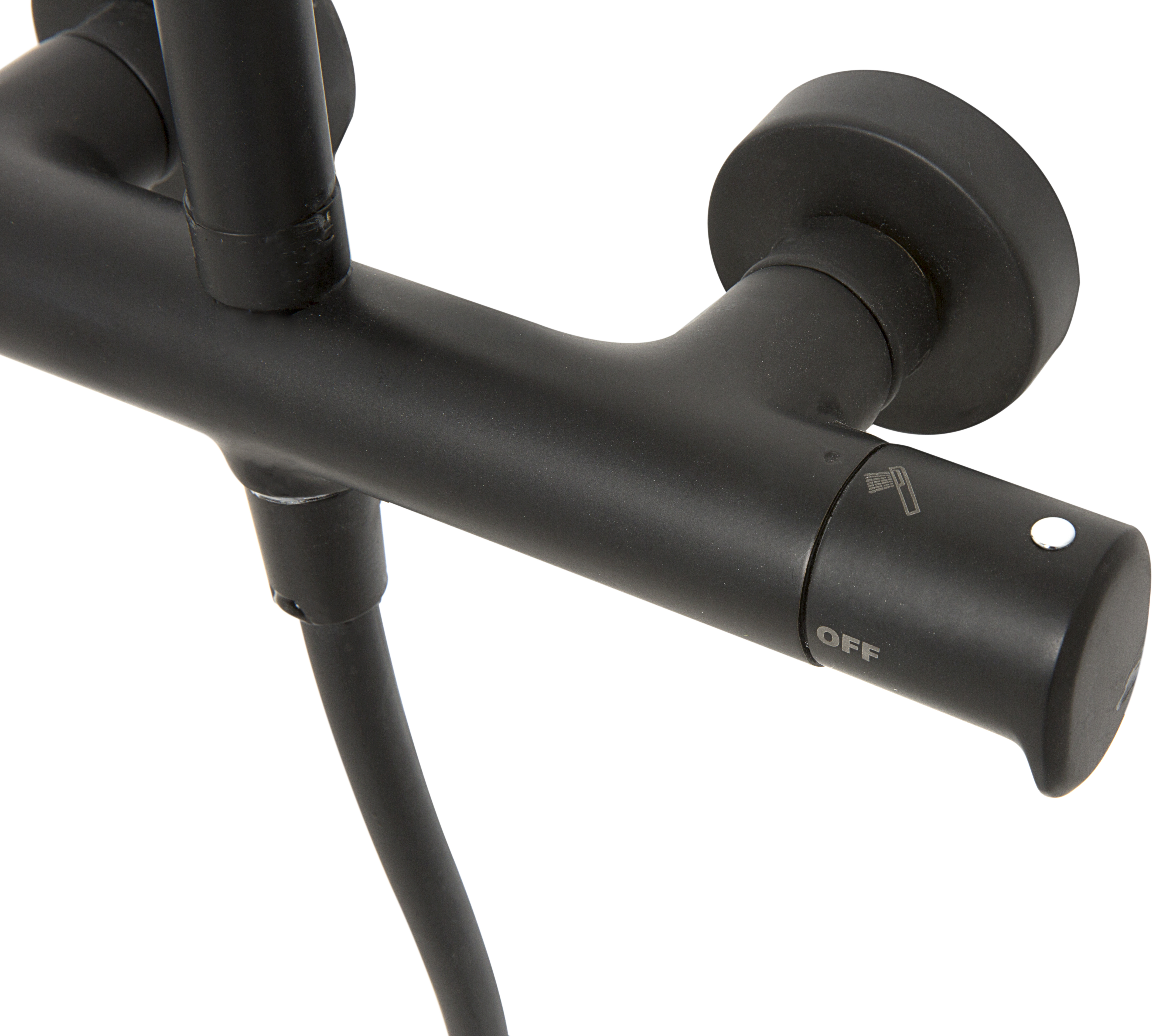 Conjunto de duche COM TORNEIRA TT LEVITY PRETO - 9