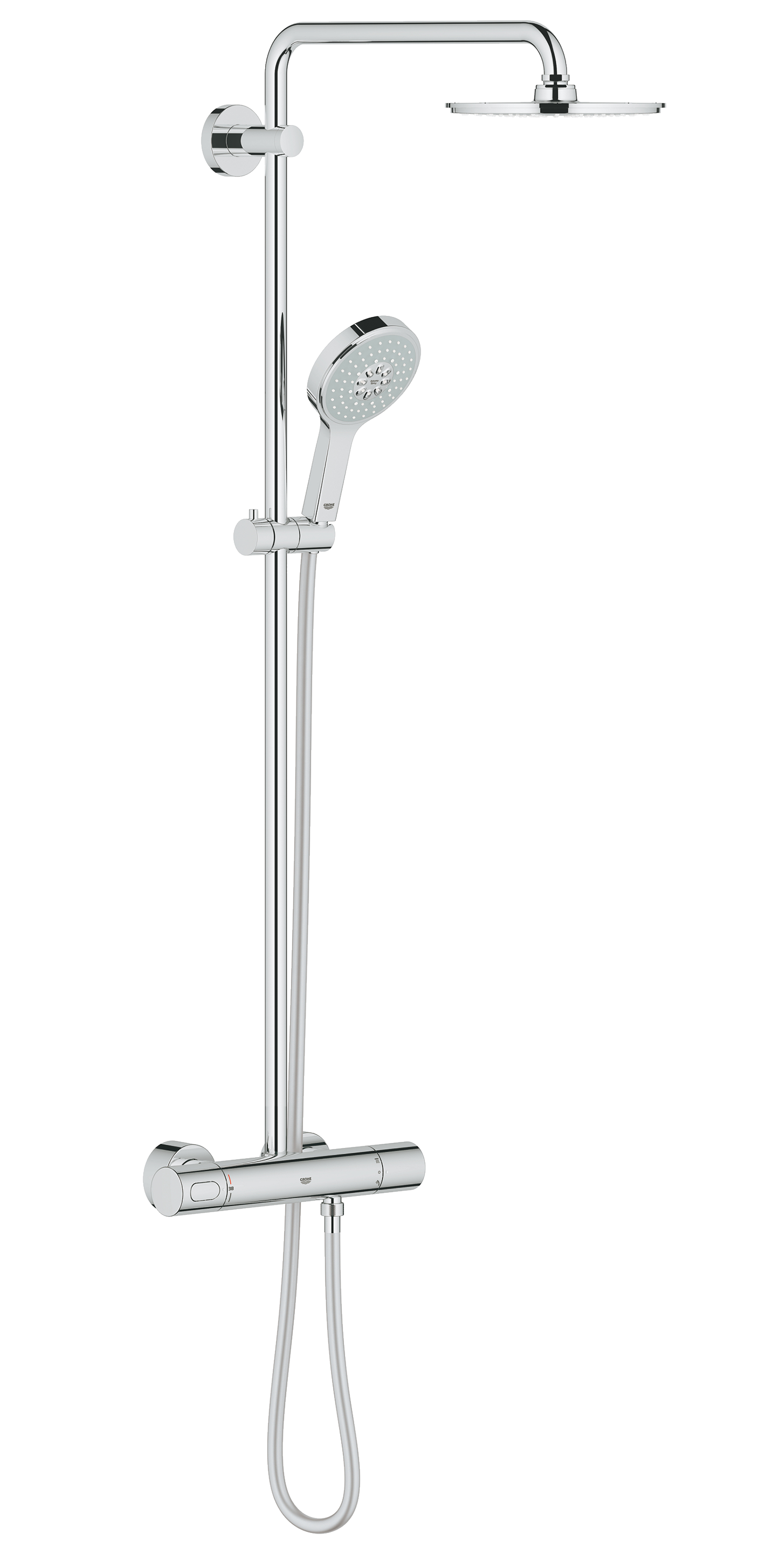 Columna de ducha termostática grohe rainshower gris
