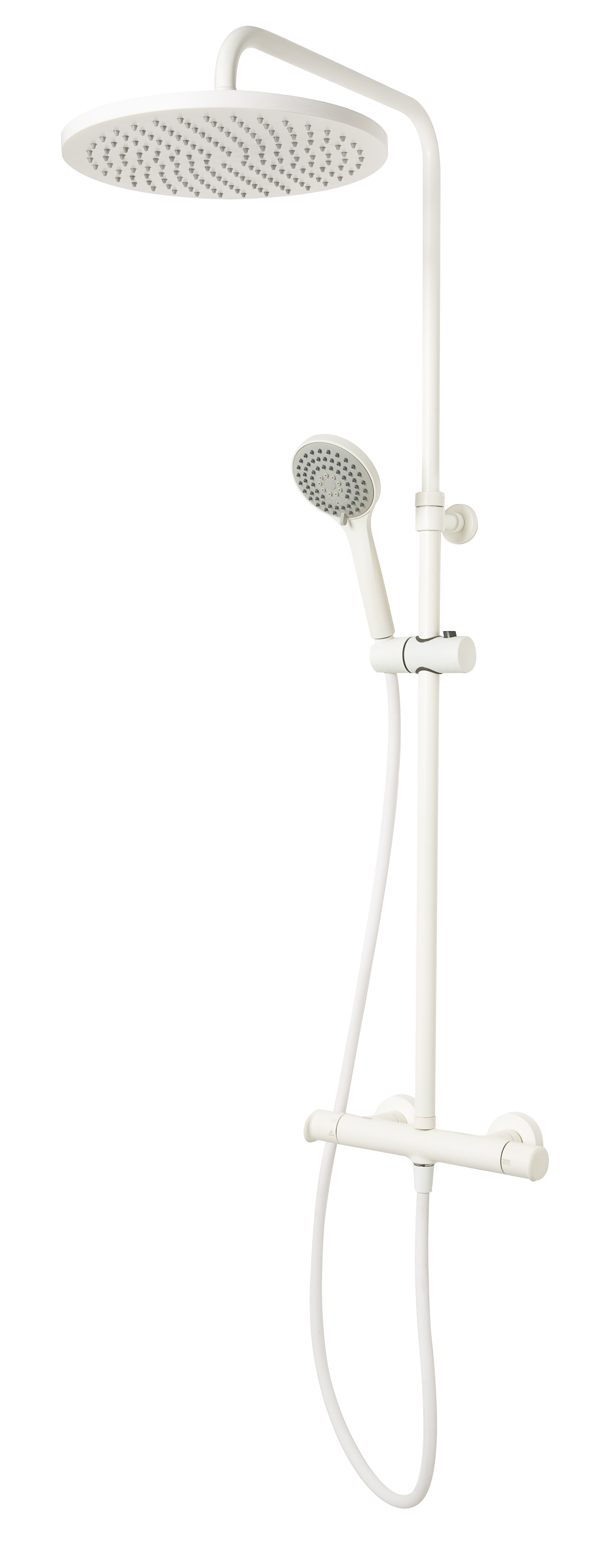 Columna de ducha termostática huber levity blanco mate