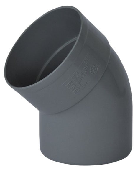 Codo de PVC de Ø50 mm 45º M-H
