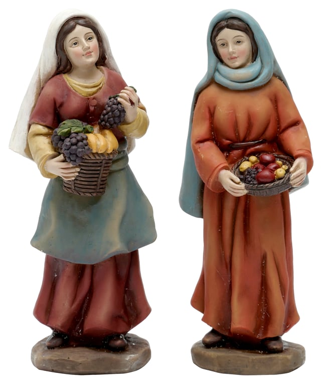 Figura presépio vendedoras de fruta 15 cm
