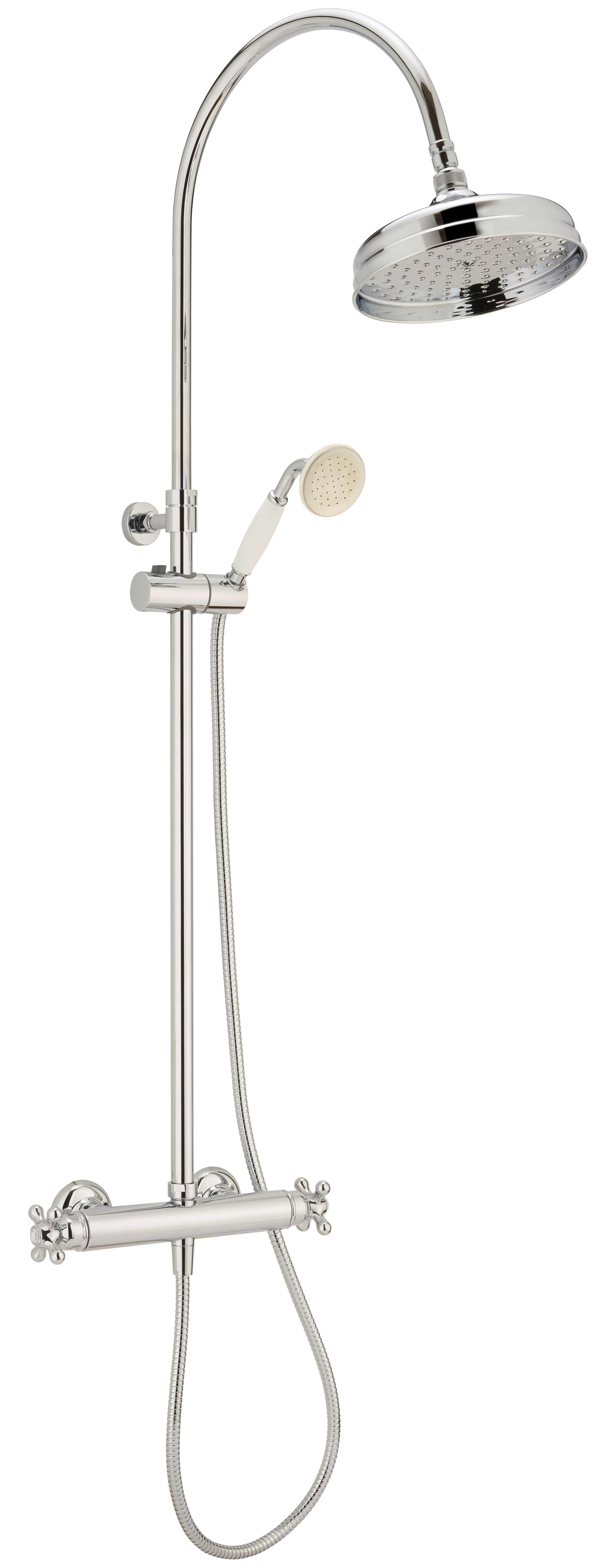 Columna de ducha termostática huber oxford cromado